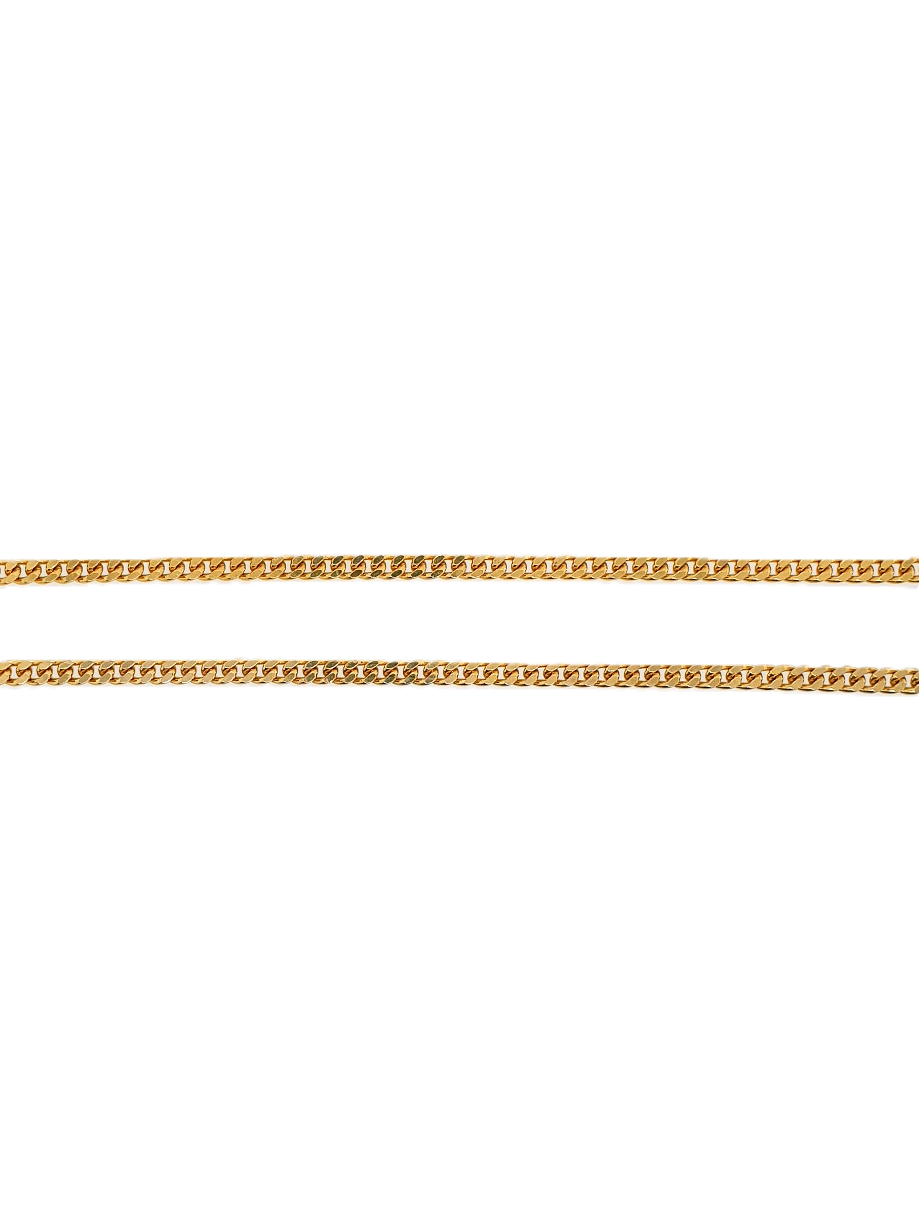 Panzerkette 333/8kt Gold 80cm