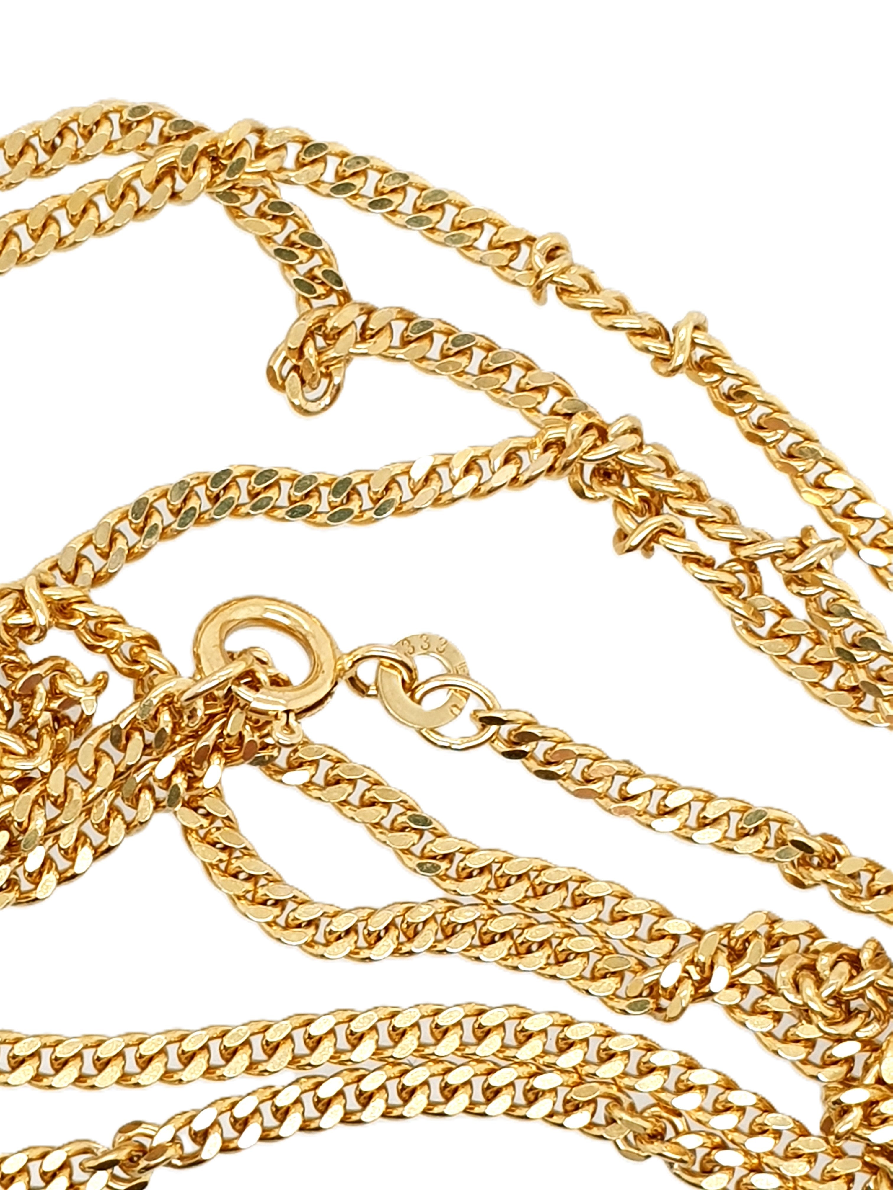 Panzerkette 333/8kt Gold 80cm