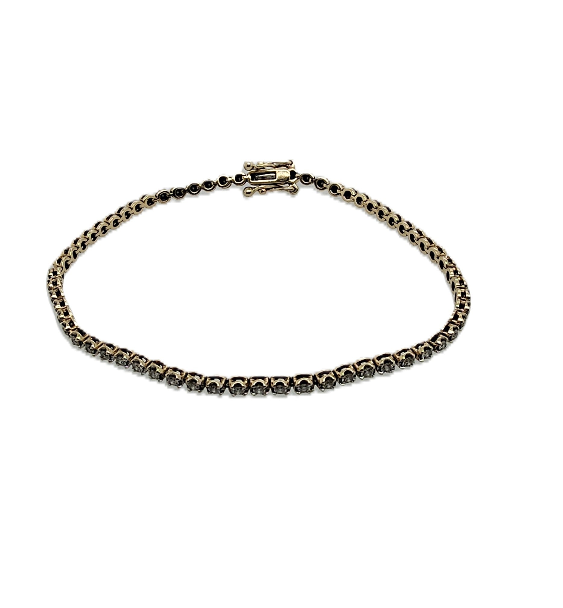 Brillant Tennisarmband Gold 375/10kt 18cm