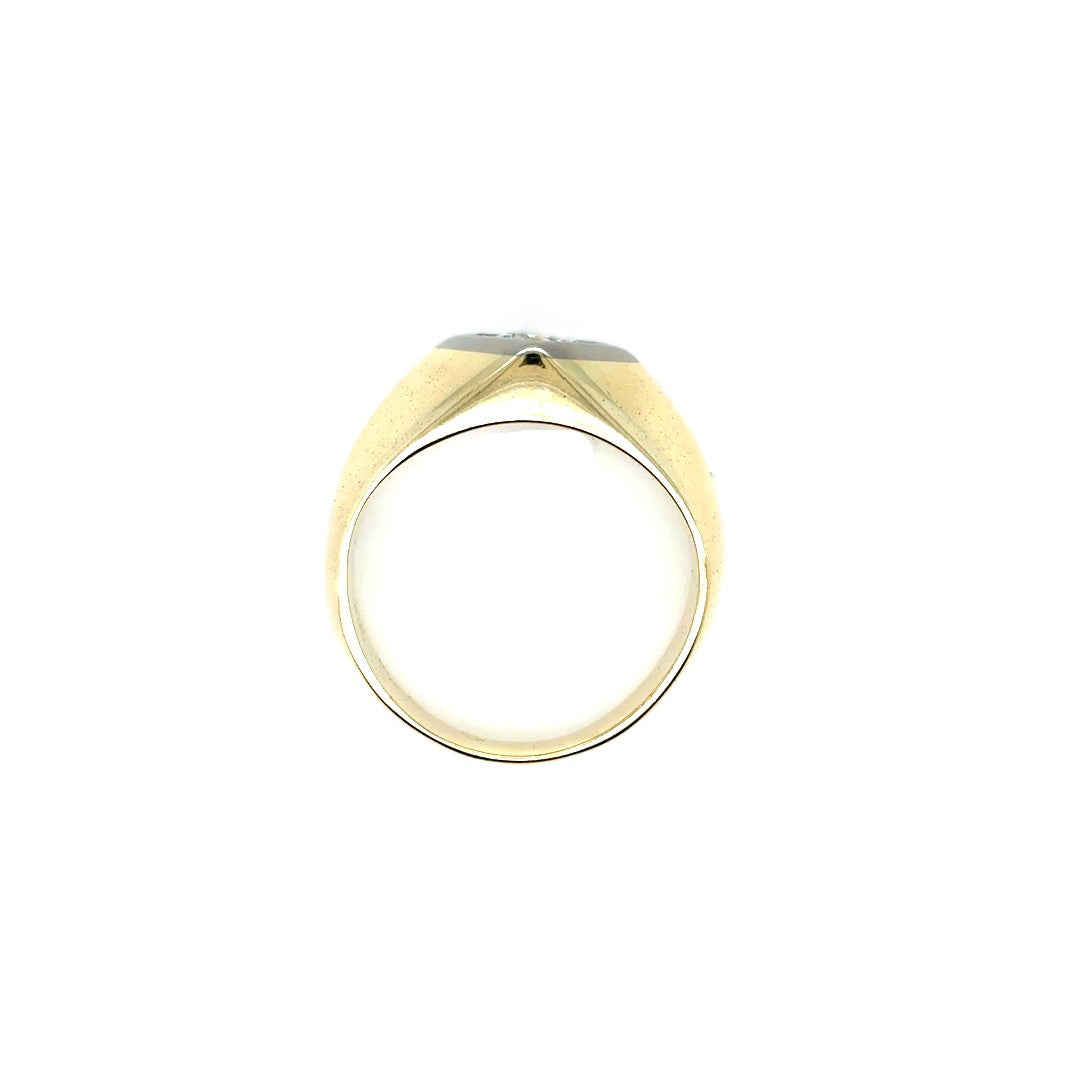 Ring Gelb-/Weißgold Brillanten 585/14kt Gr.55