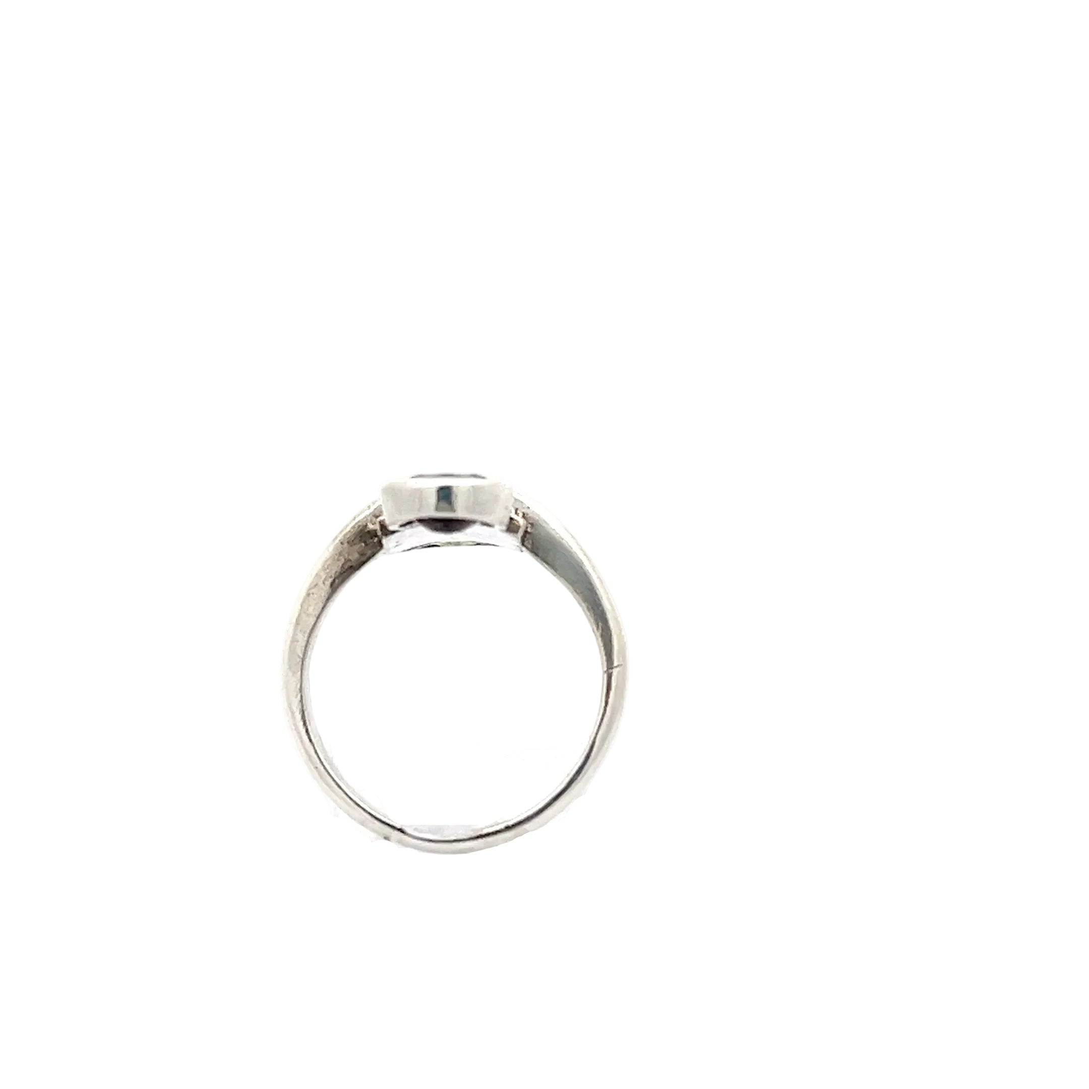 Ring Sterling Silber 925 mit Farbsteinen grün und lila *53