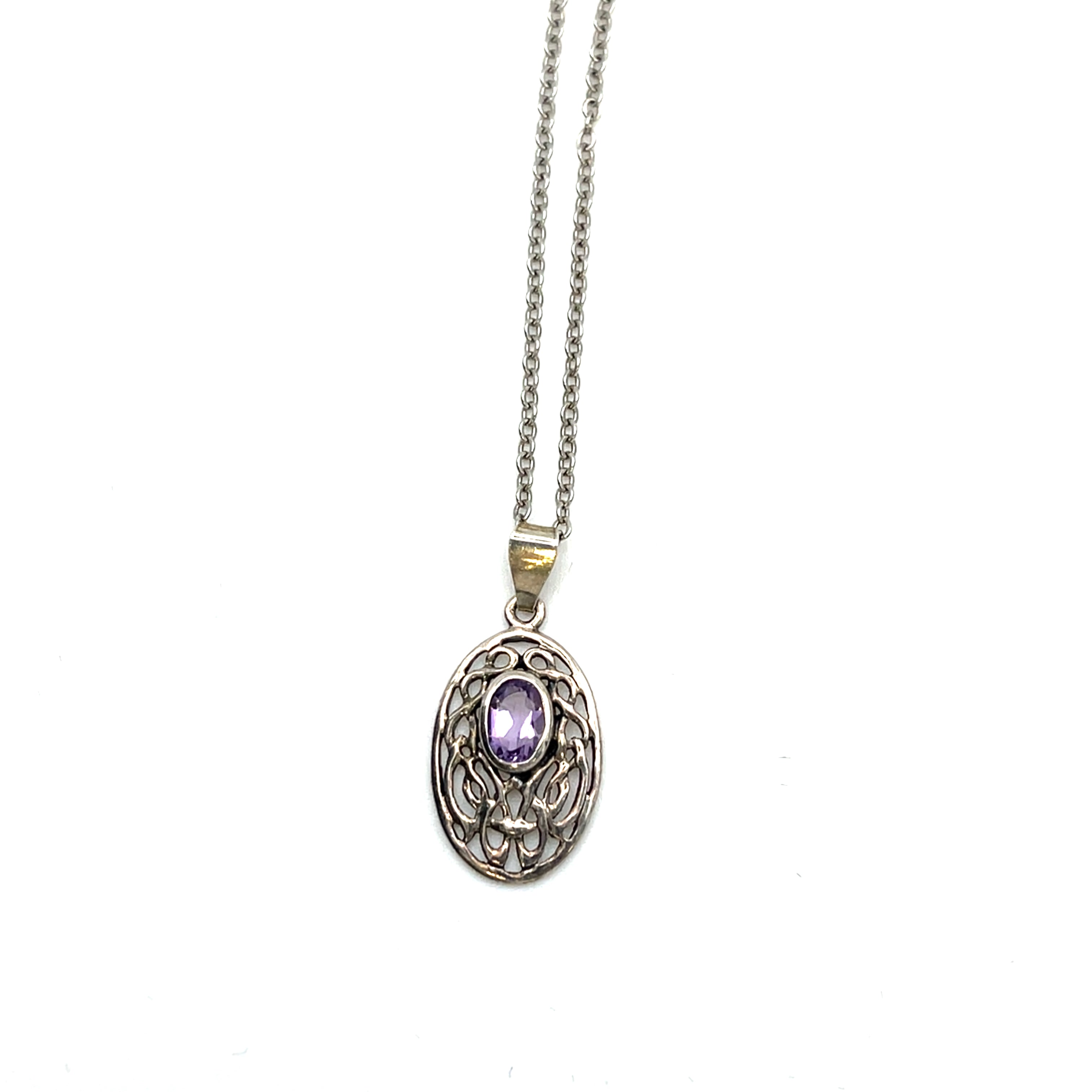 Kette mit keltischem Knotenmuster Sterling Silber 925