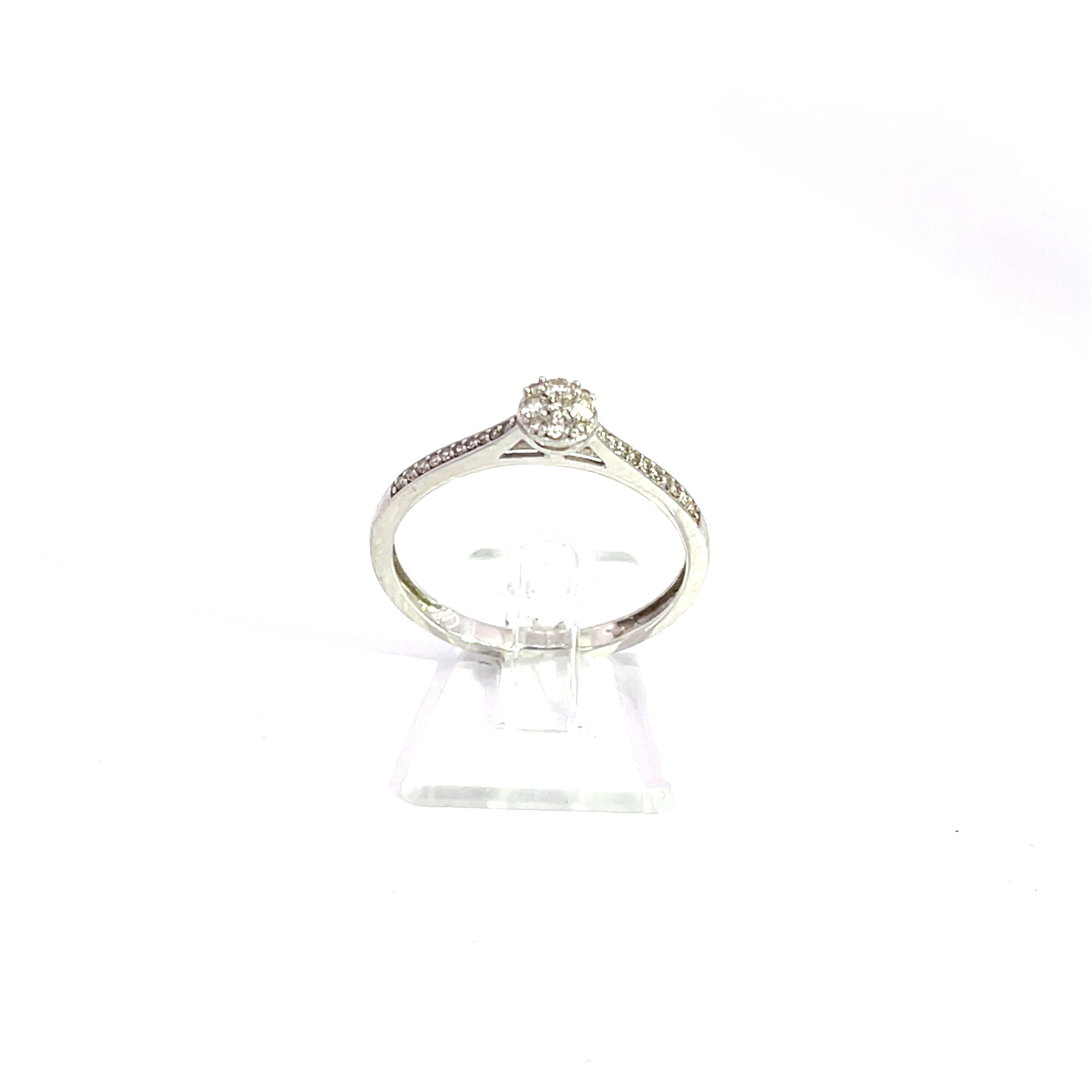 Damering Weißgold Diamanten Gr. 57