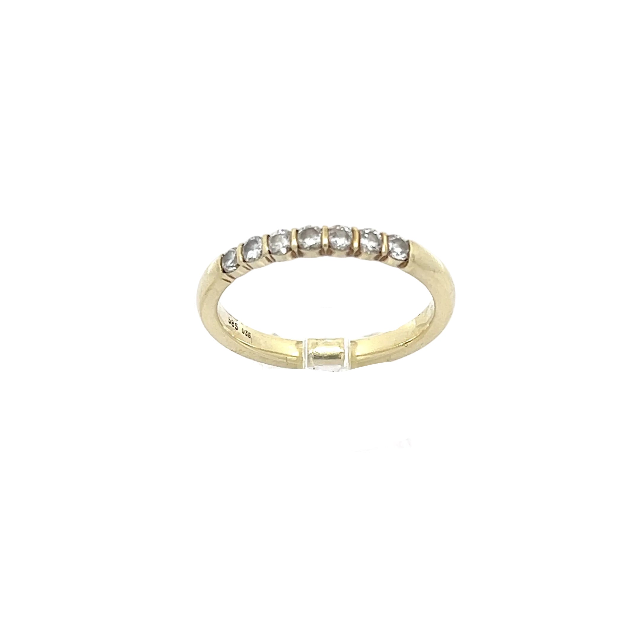 Brillanten Ring Gelb Gold 585 14 Karat *58