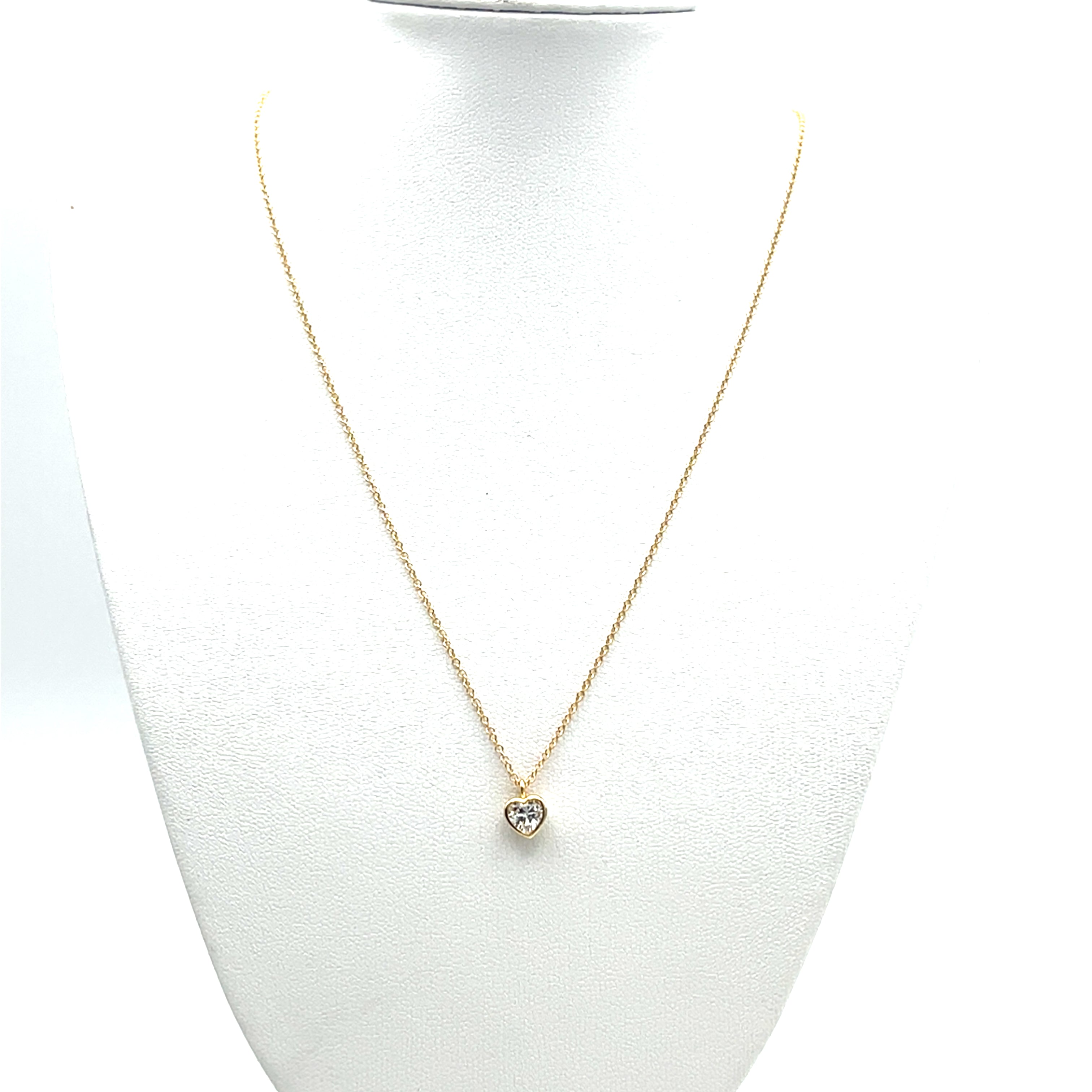Herz Kette Silber vergoldet 925