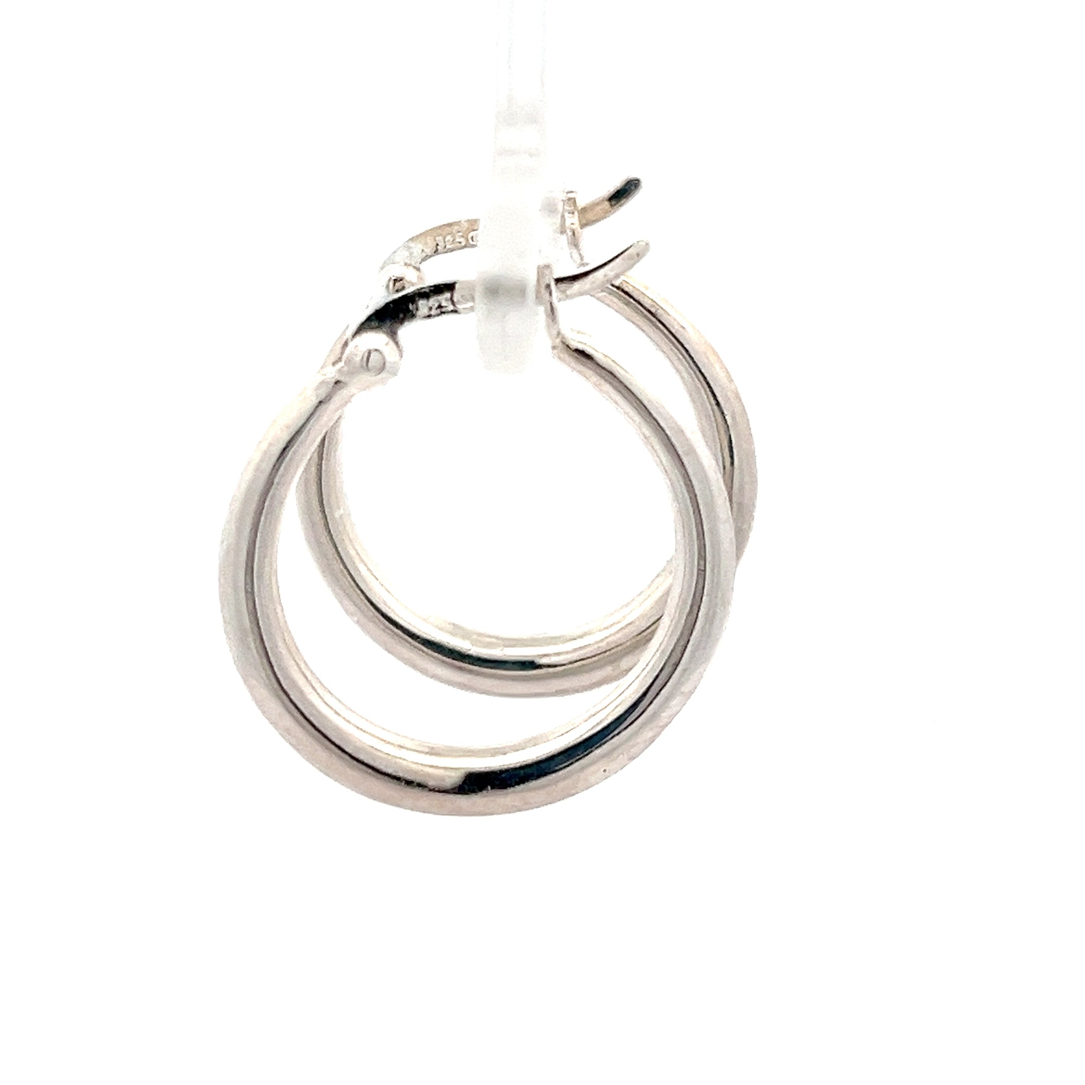 Sterling Silber 925 Hoops Ohrringe