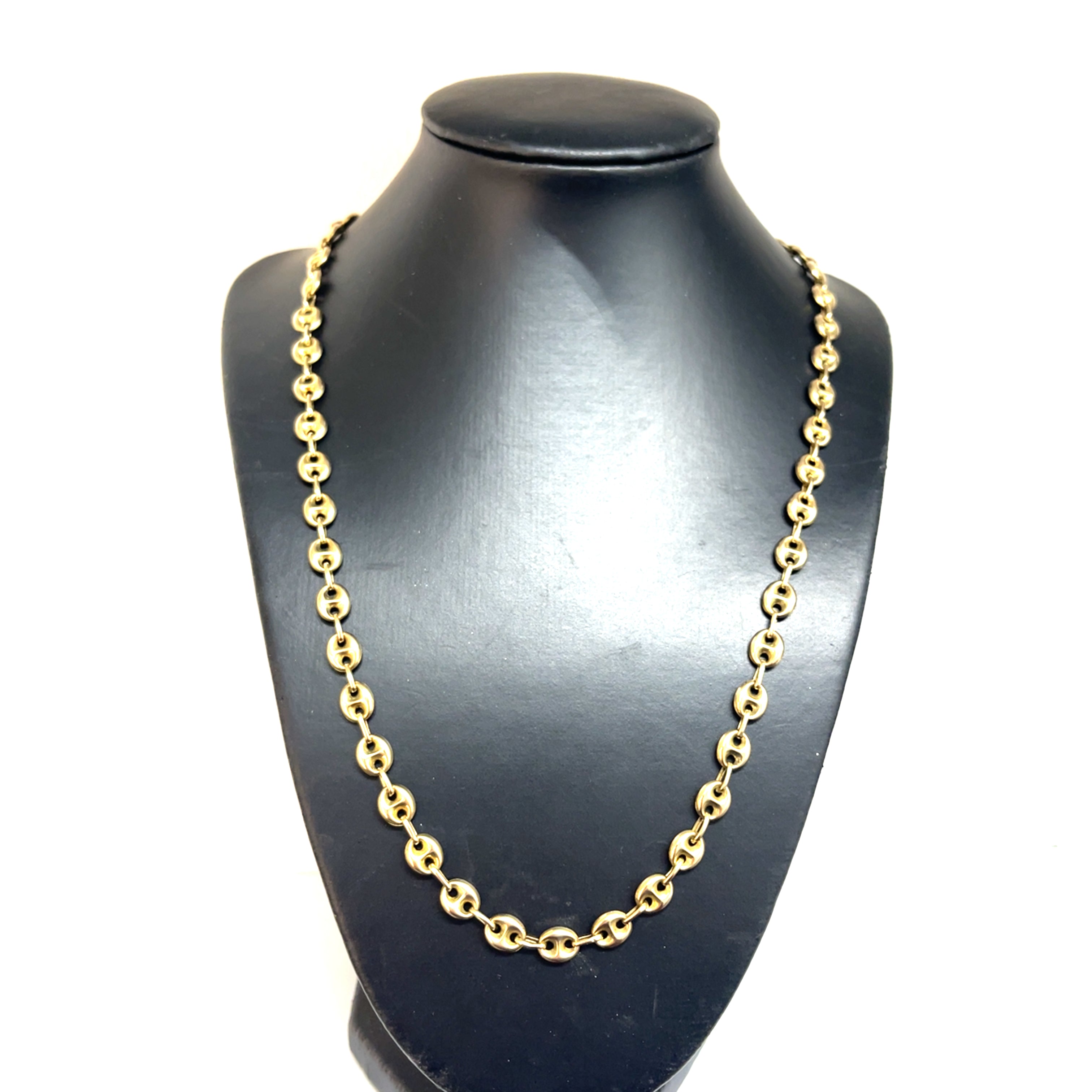 Kaffeebohnenkette Gelb Gold 585 14 Karat