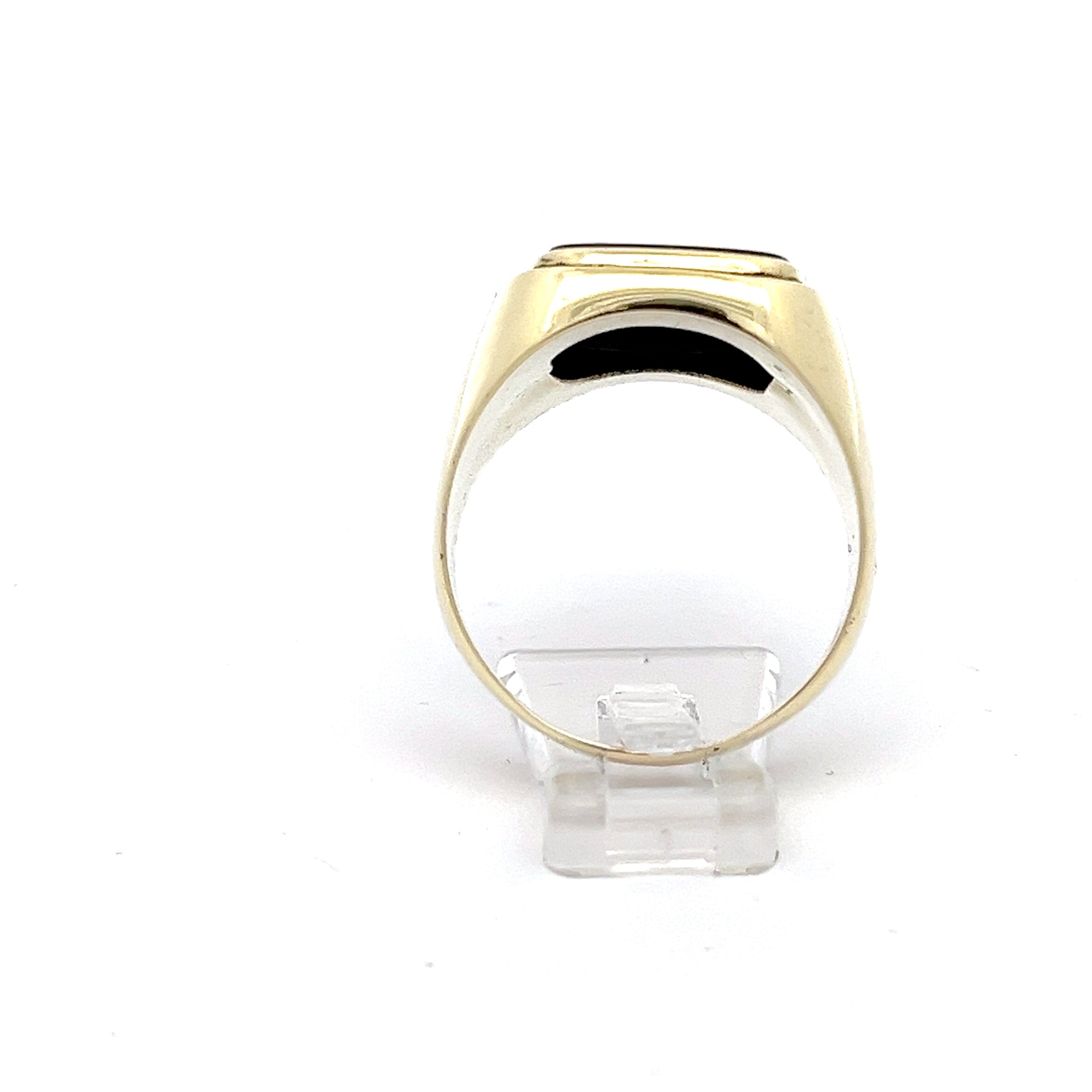 Herren Ring Gelb Gold Jaspis *69