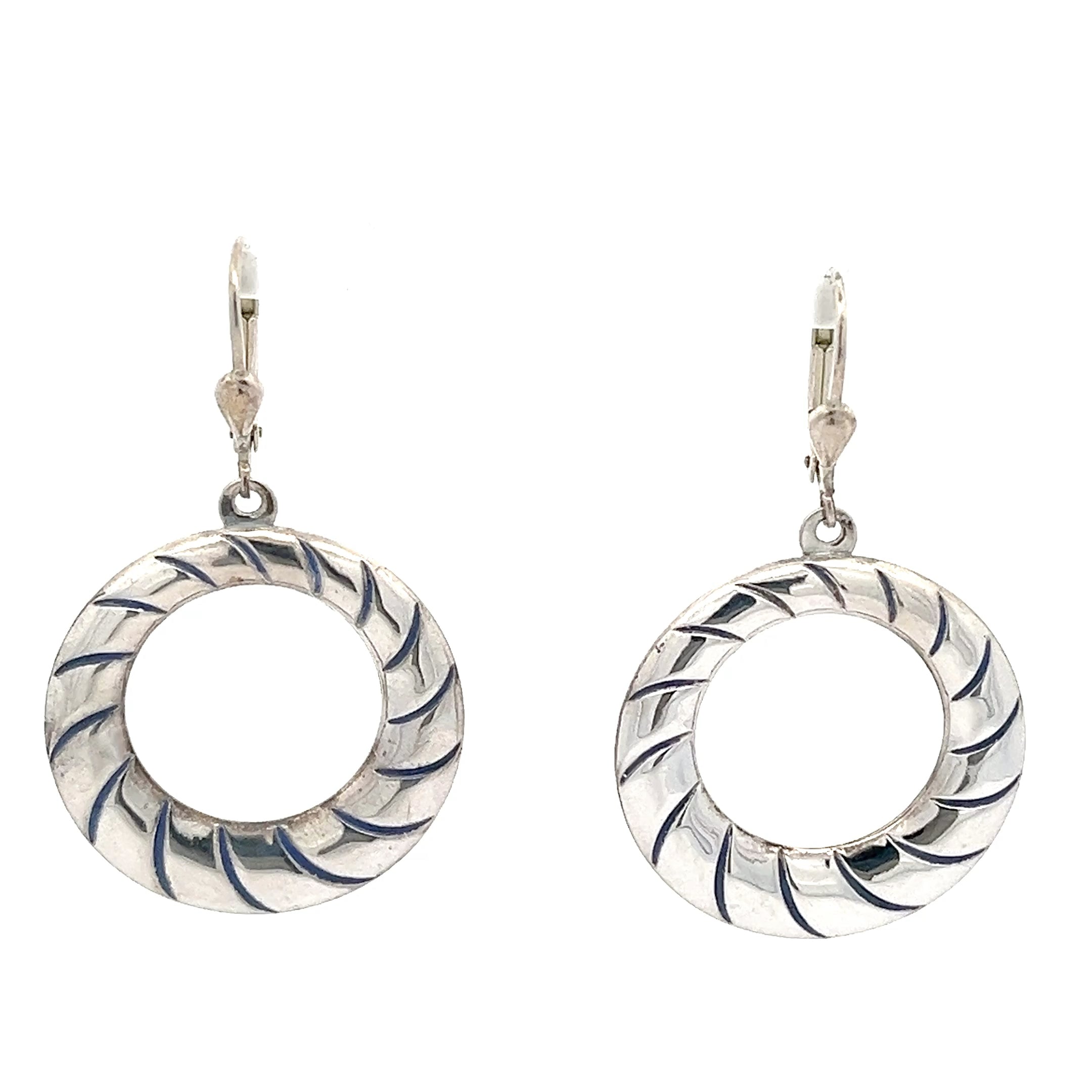 Ohrringe Sterling Silber 925 mit blauen Elementen