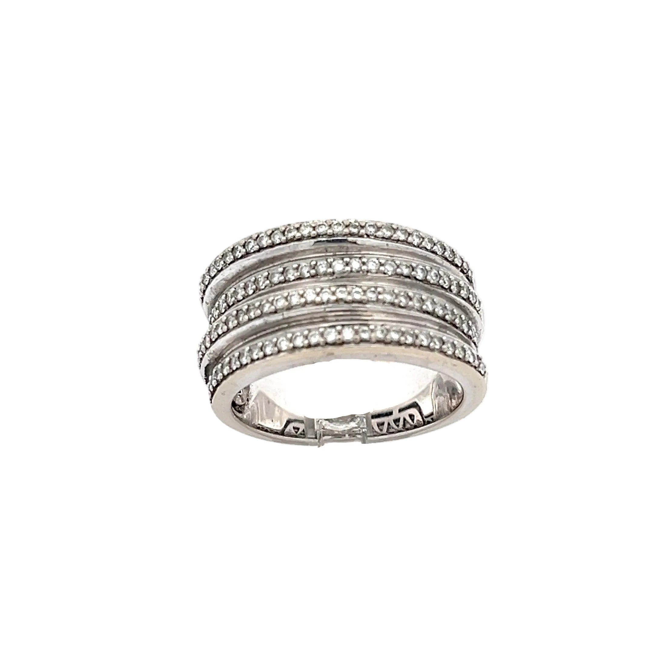 Diamanten Ring Weißgold 585 14 Karat *58