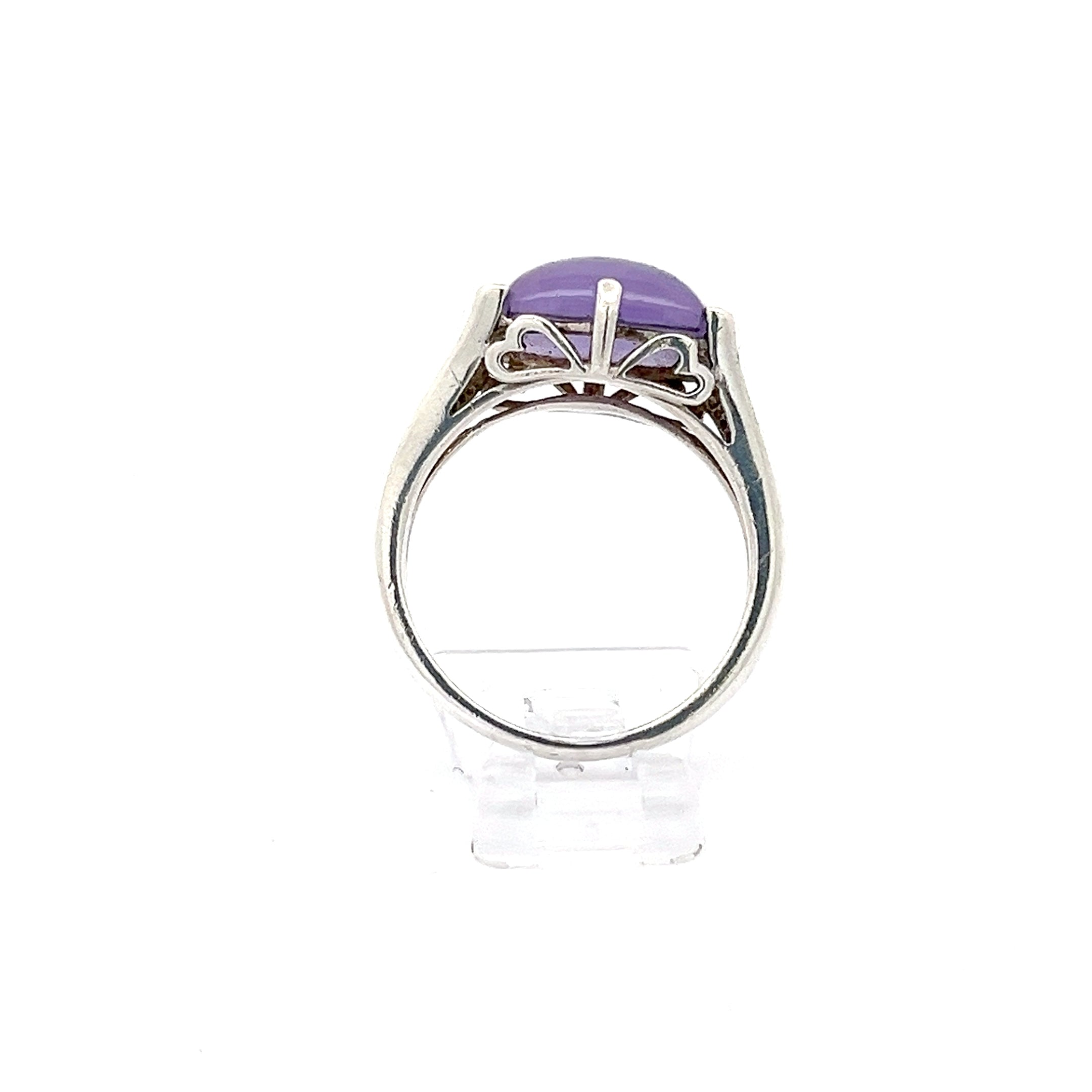 Ring Sterling Silber 925 mit Farbstein lila *60