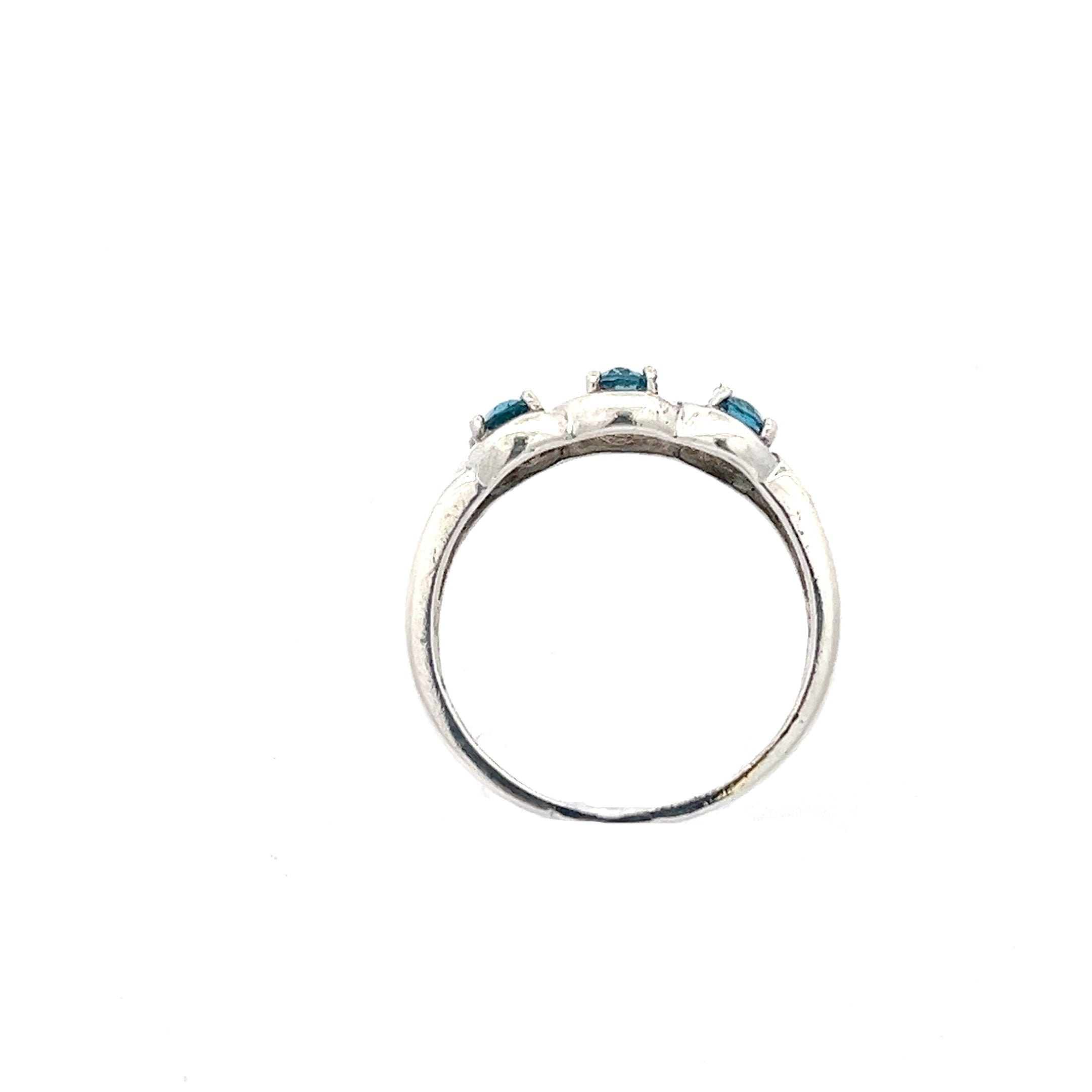 Ring Sterling Silber 925 mit Farbstein blau *56