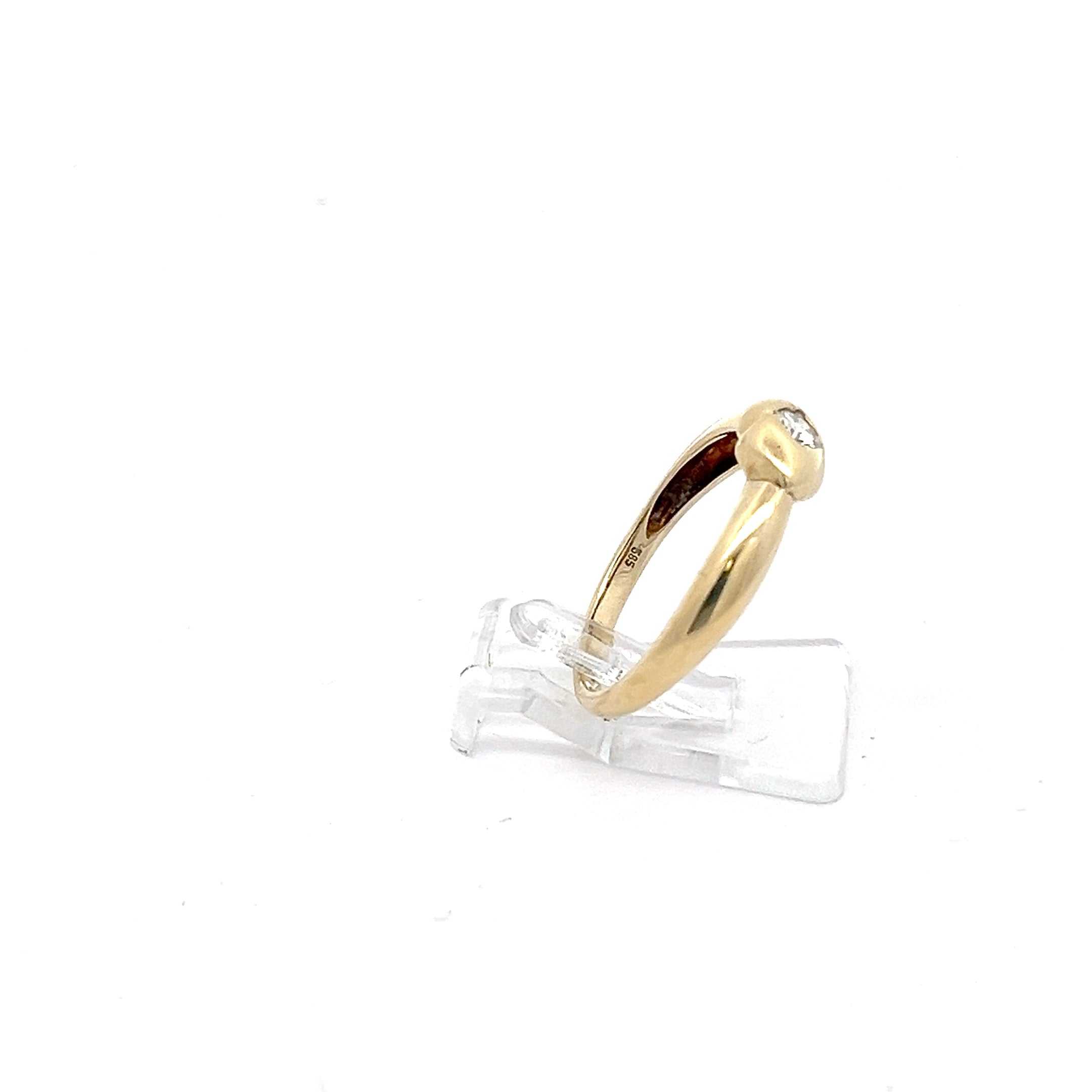 Brillanten Ring Gelb Gold 585 14 Karat *53