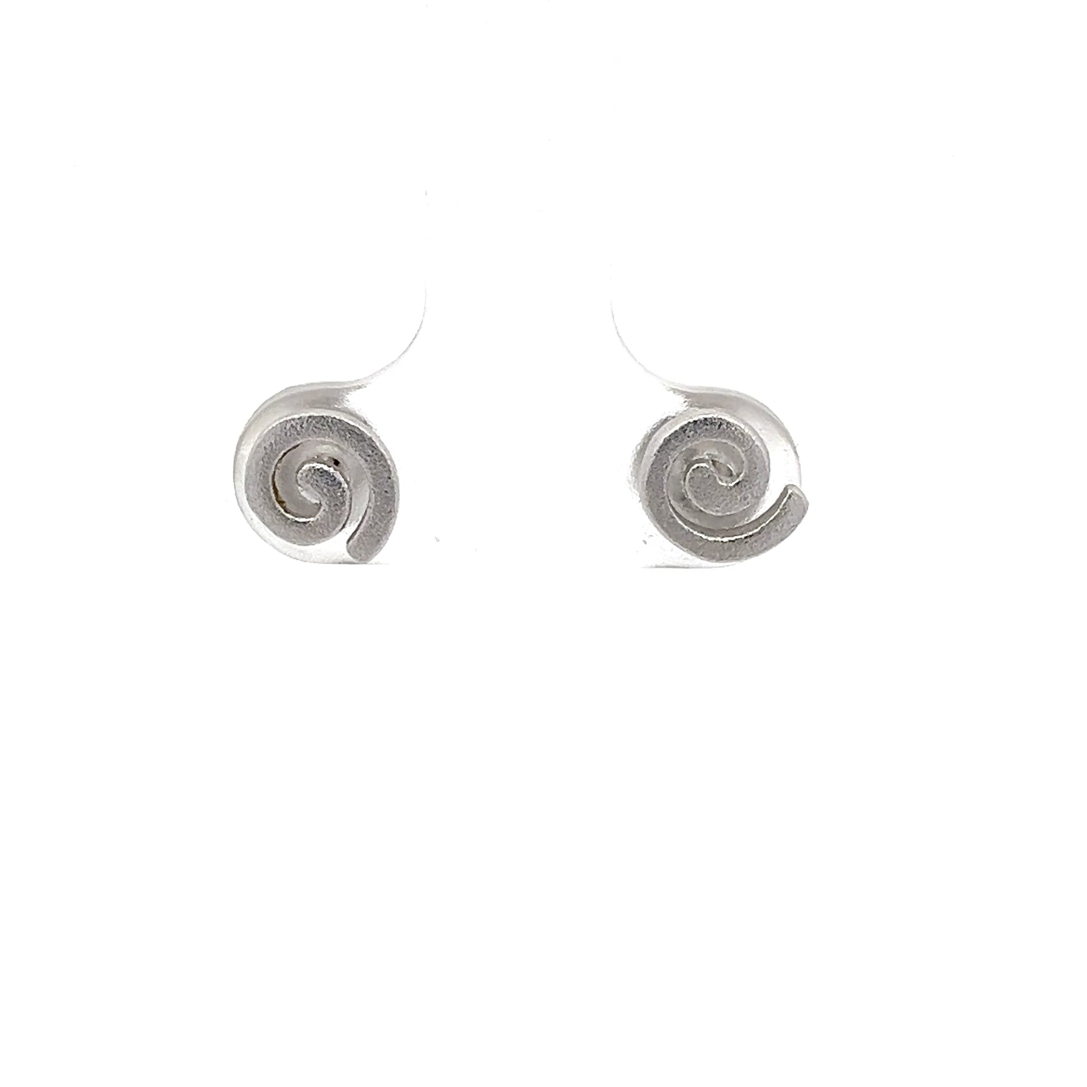 Spirale Ohrstecker Sterling Silber 925