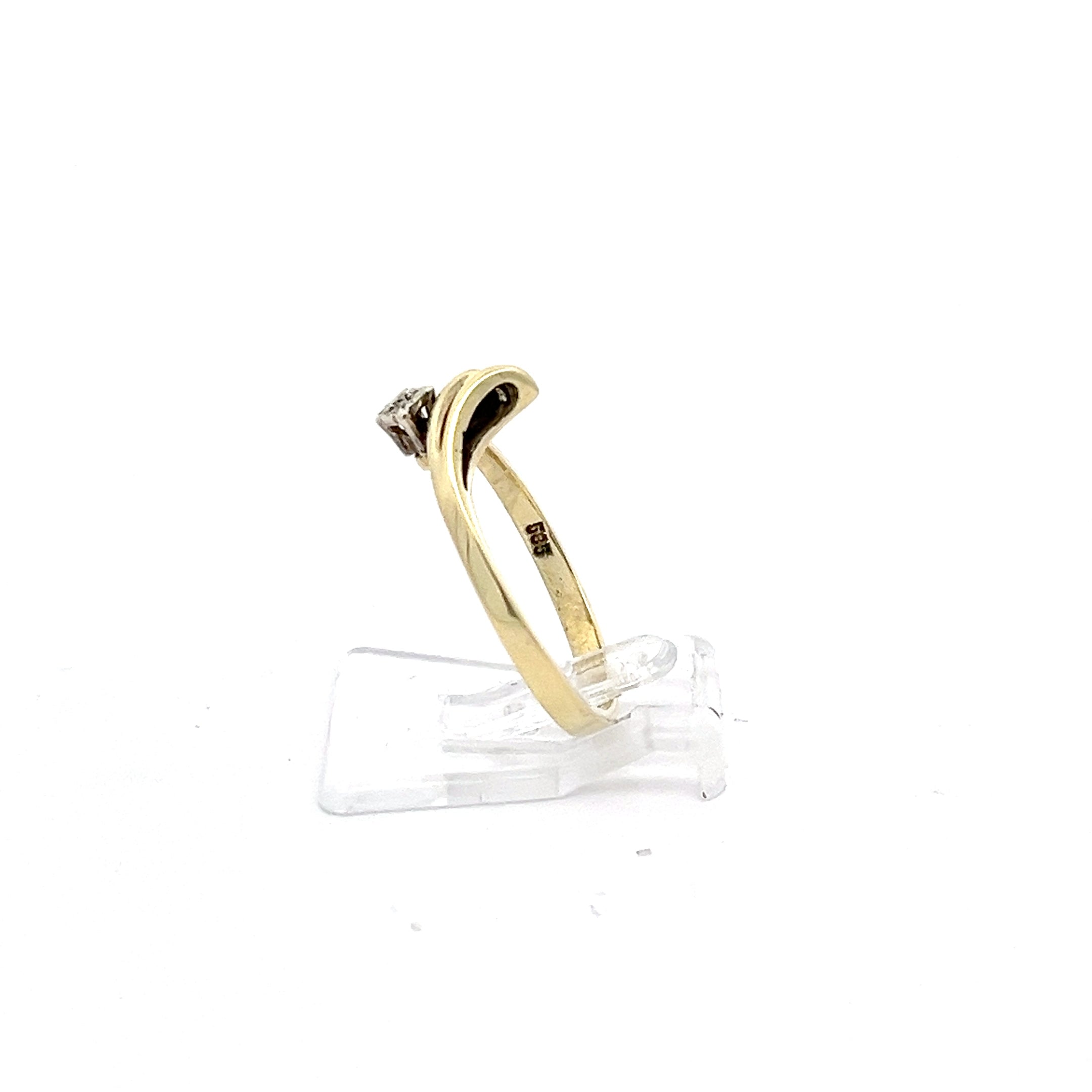 Diamanten Ring Gelb Gold 585 14 Karat *55