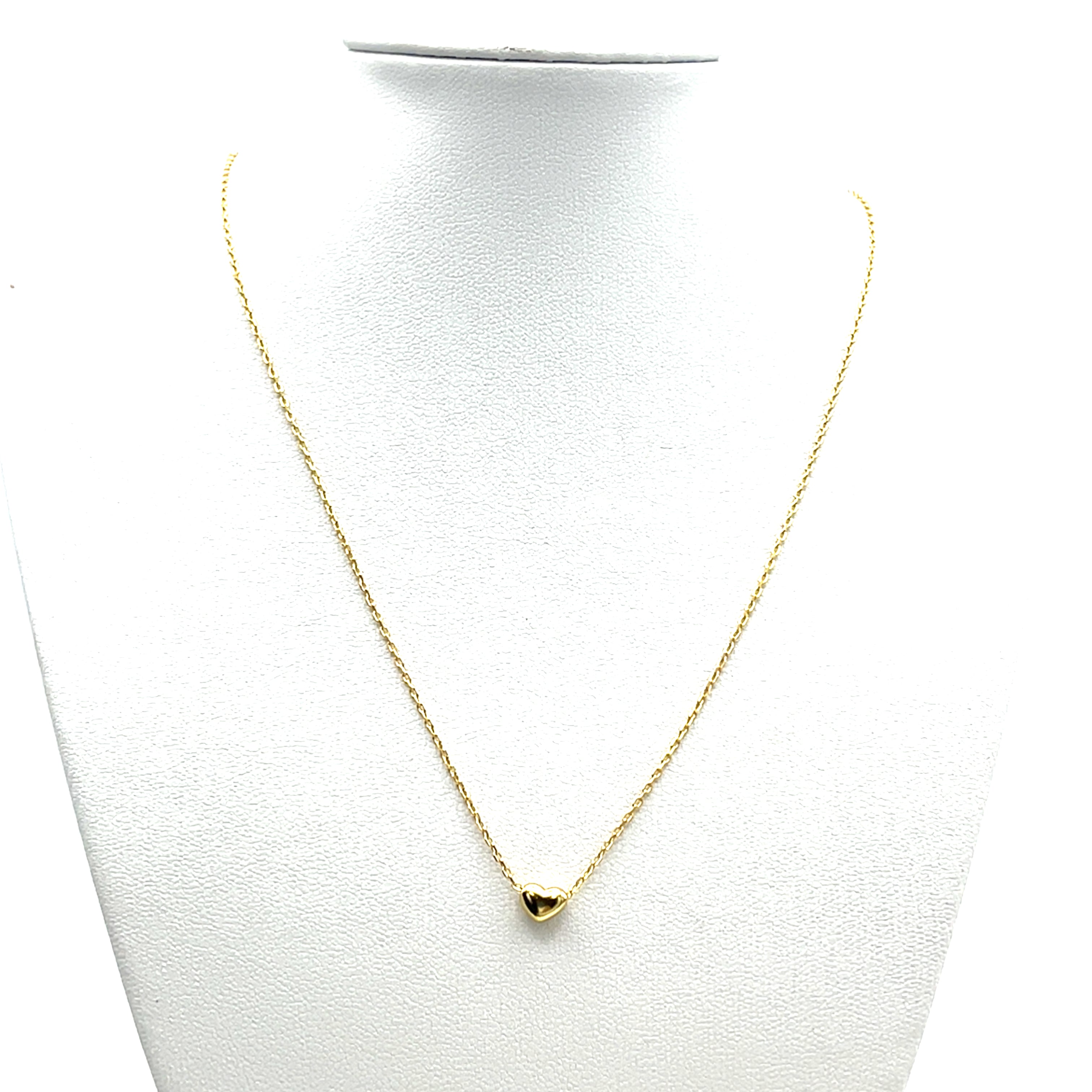 Kette 925 Silber vergoldet "Herz"