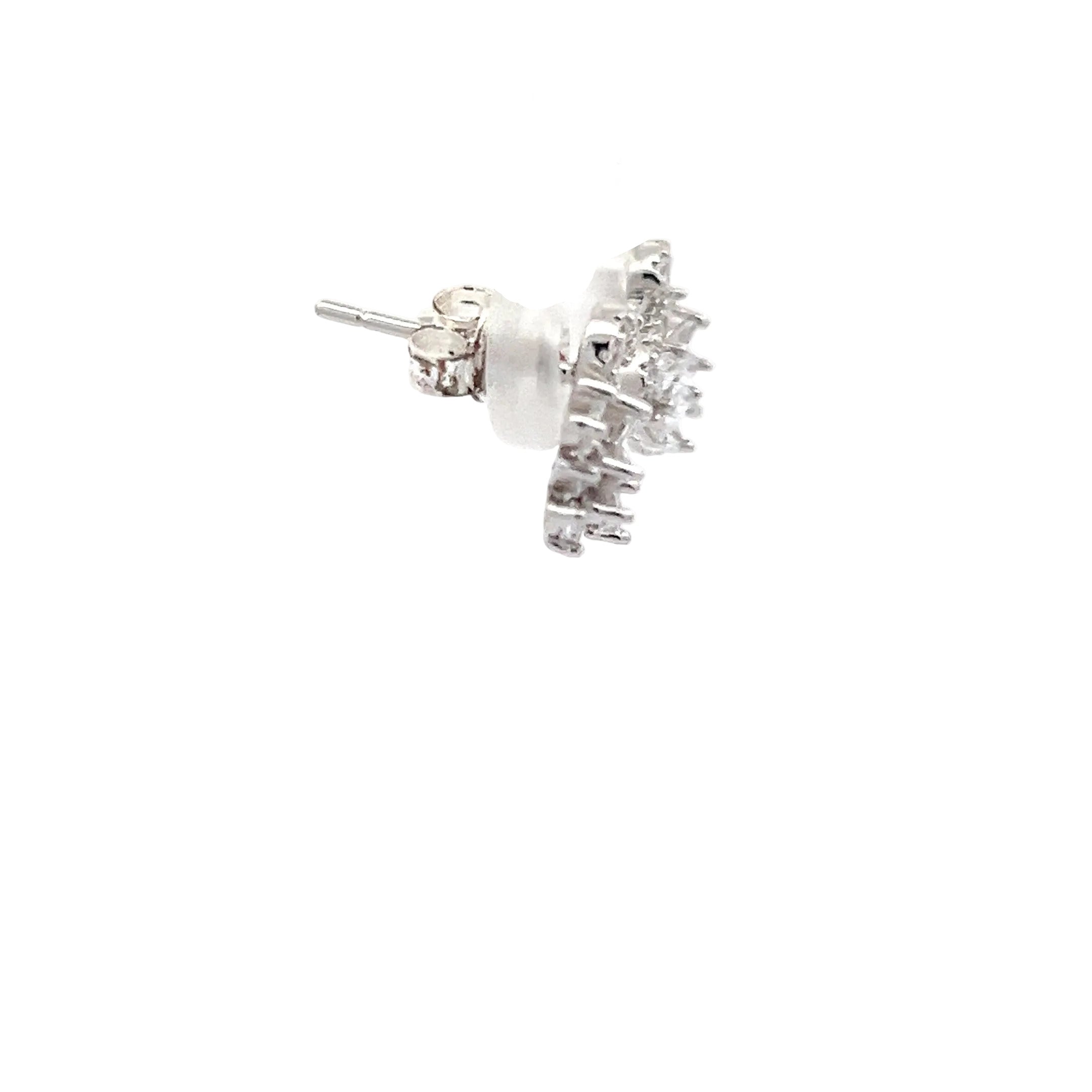 Schwan 925 Sterling Silber Ohrringe mit Zirkonia