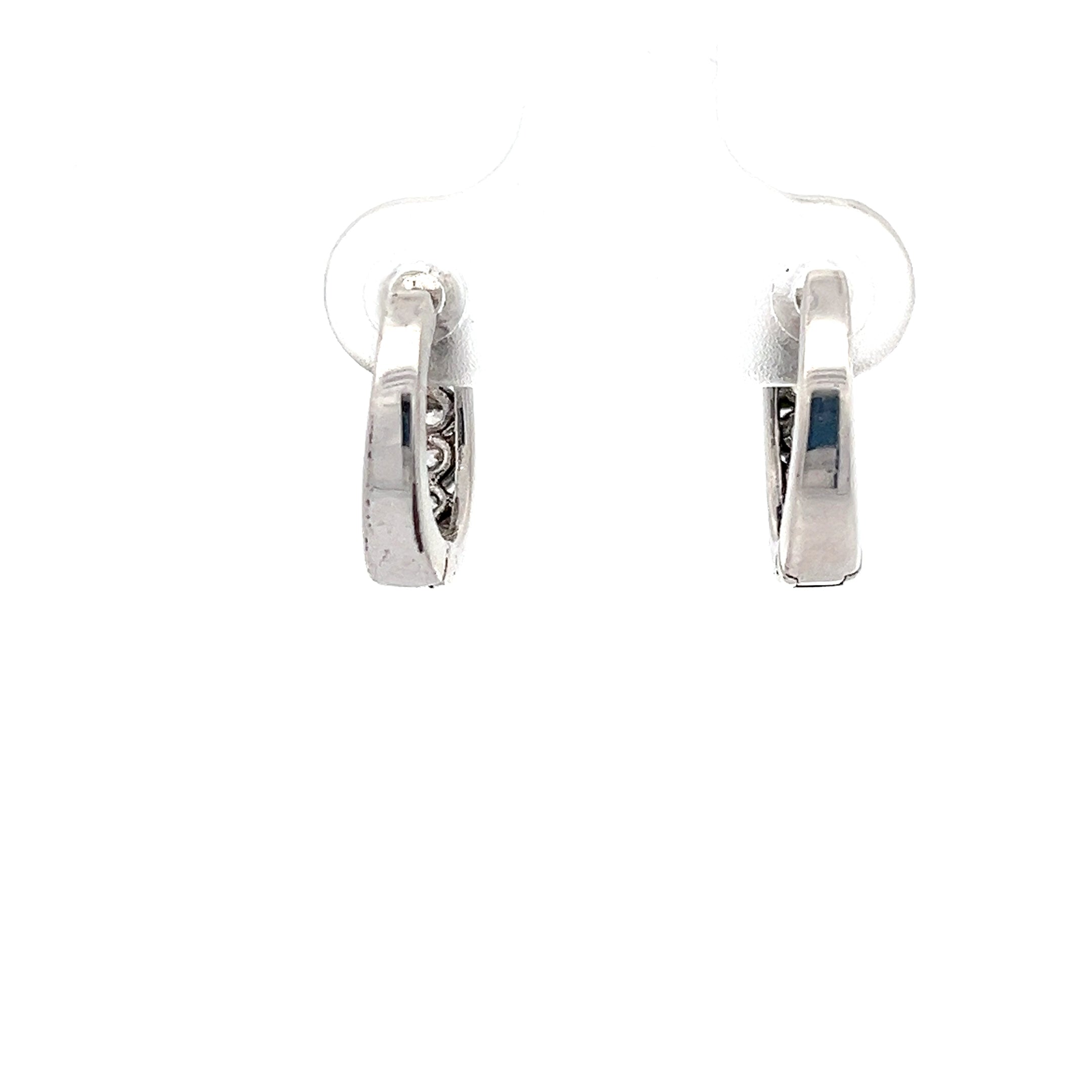 Creolen Sterling Silber 925 Ohrringe mit Zirkonia