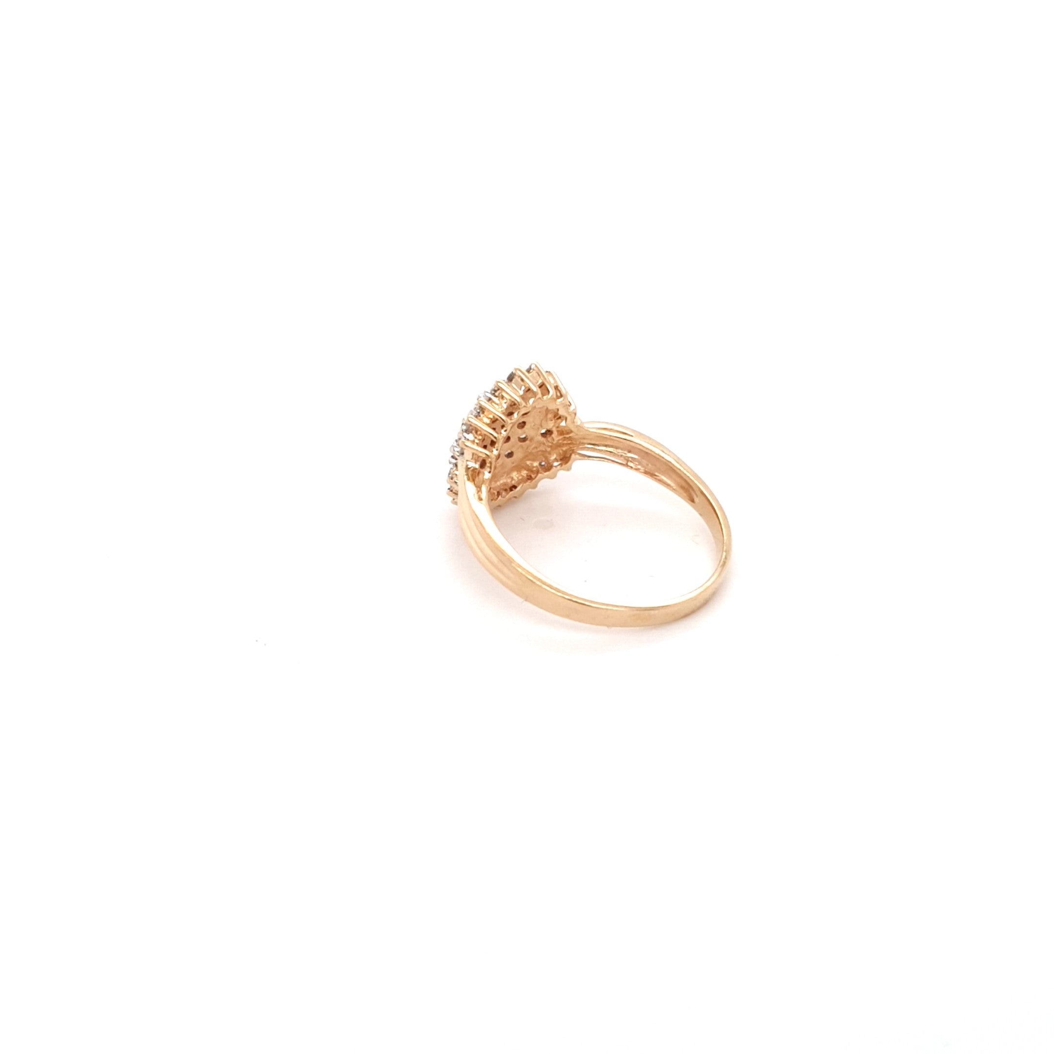 Damen Ring 585 14 kt. Gelbgold *67* 41 Brillanten ca. 1,34 ct Schmuck