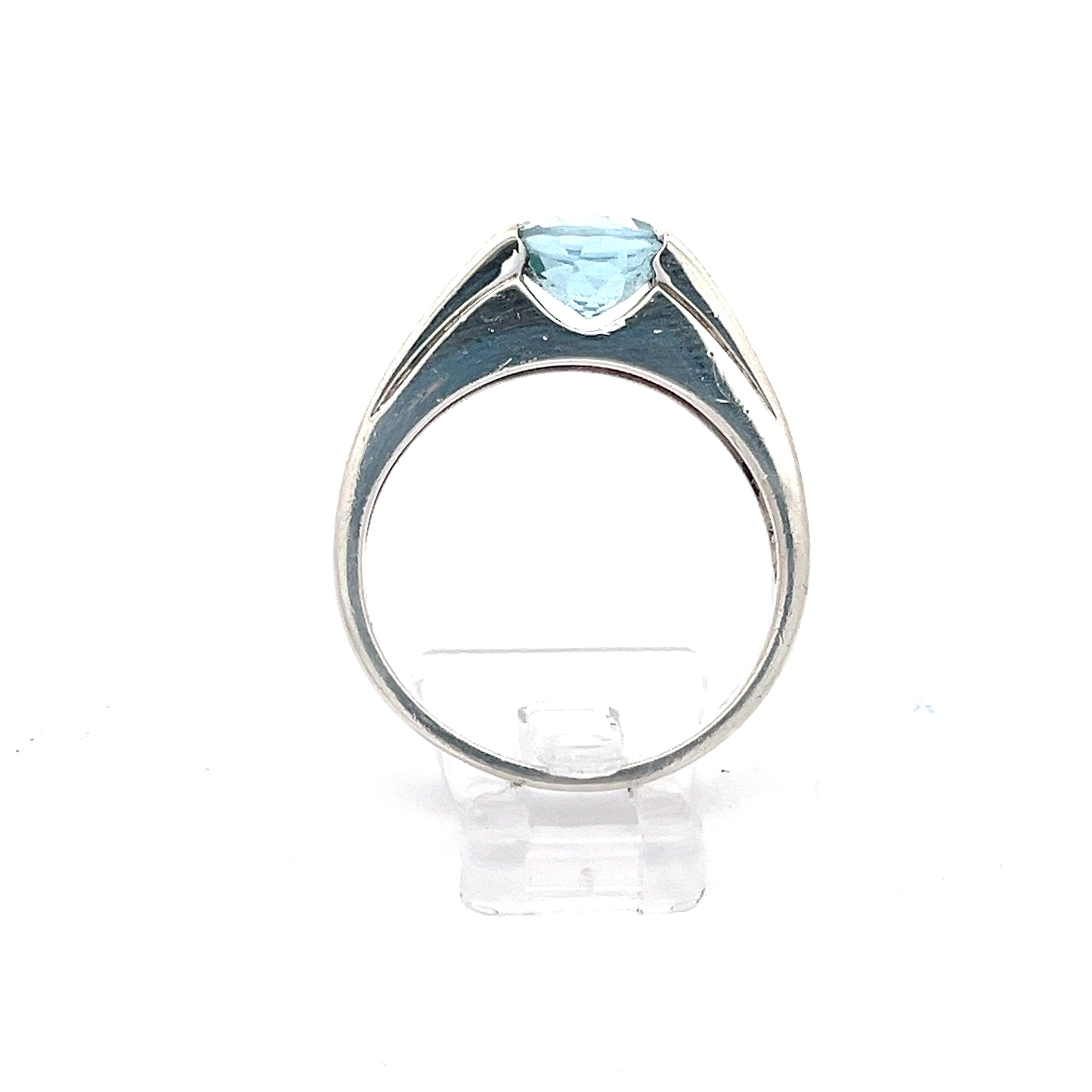 Sterling Silber 925 Ring mit blauen Steinen *66