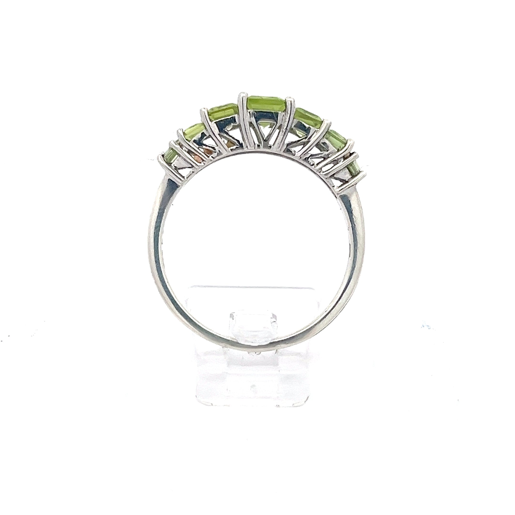 Ring Sterling Silber 925 mit grünen Steinen *66