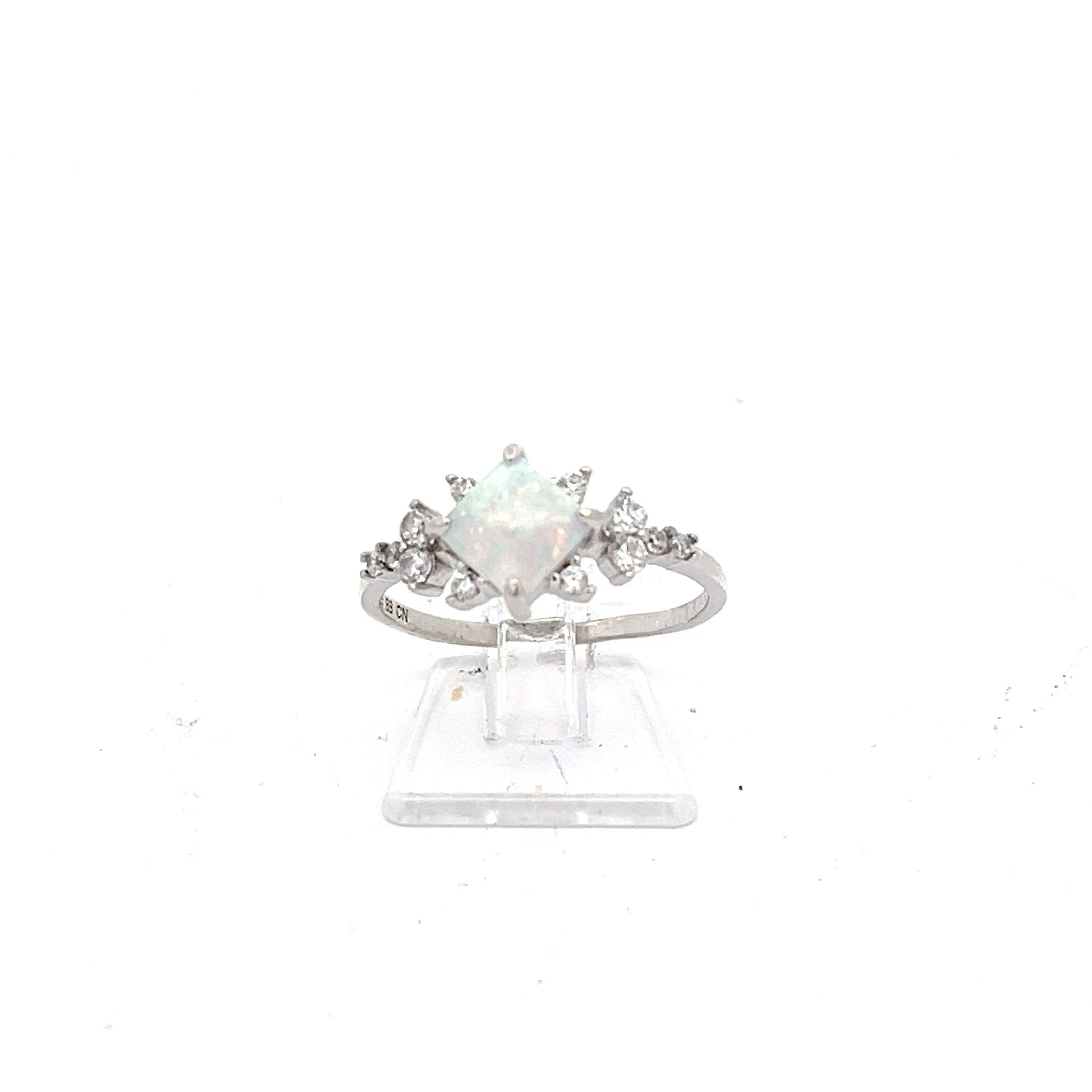 Opal Sterling Silber 925 Ring *55
