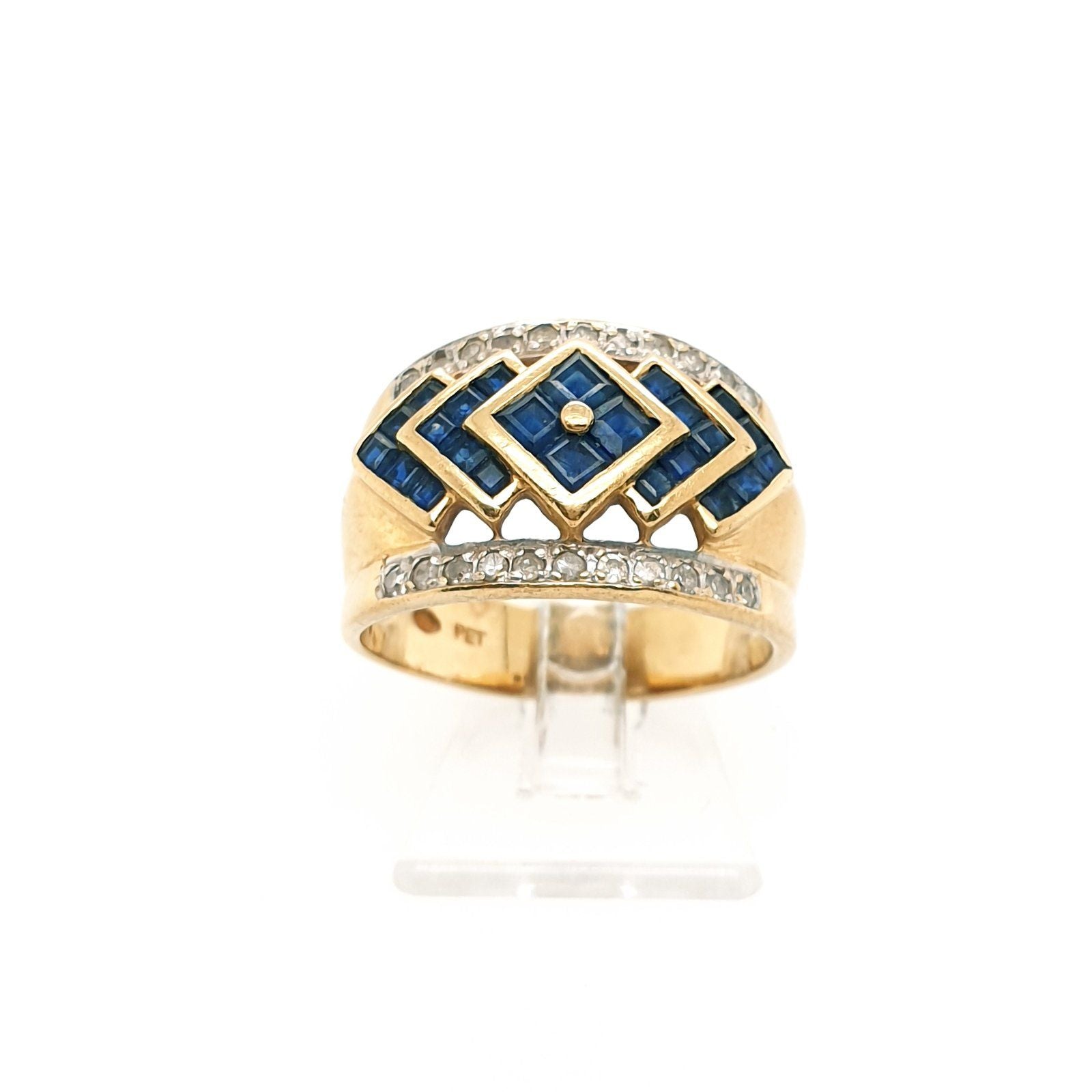 Goldring Saphir & Brillant - 750 18kt Gr.58