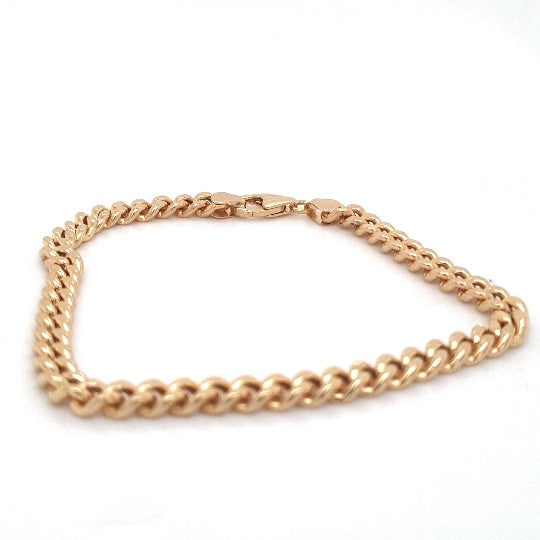 Panzer Armband Gelbgold 585 14 kt Unisex Länge: 20,5 cm Schmuck 197387