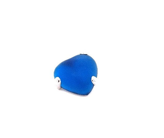 POMELLATO Anhänger Weiß Gold 750 18 kt Mattblaues Herz Quarz Schmuck