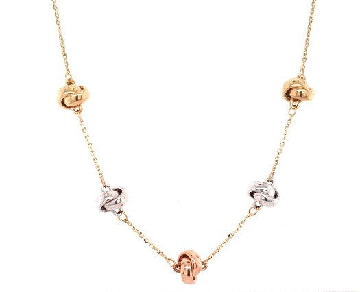 Collier Kette Gelbgold Rotgold Weißgold 585 14 kt
