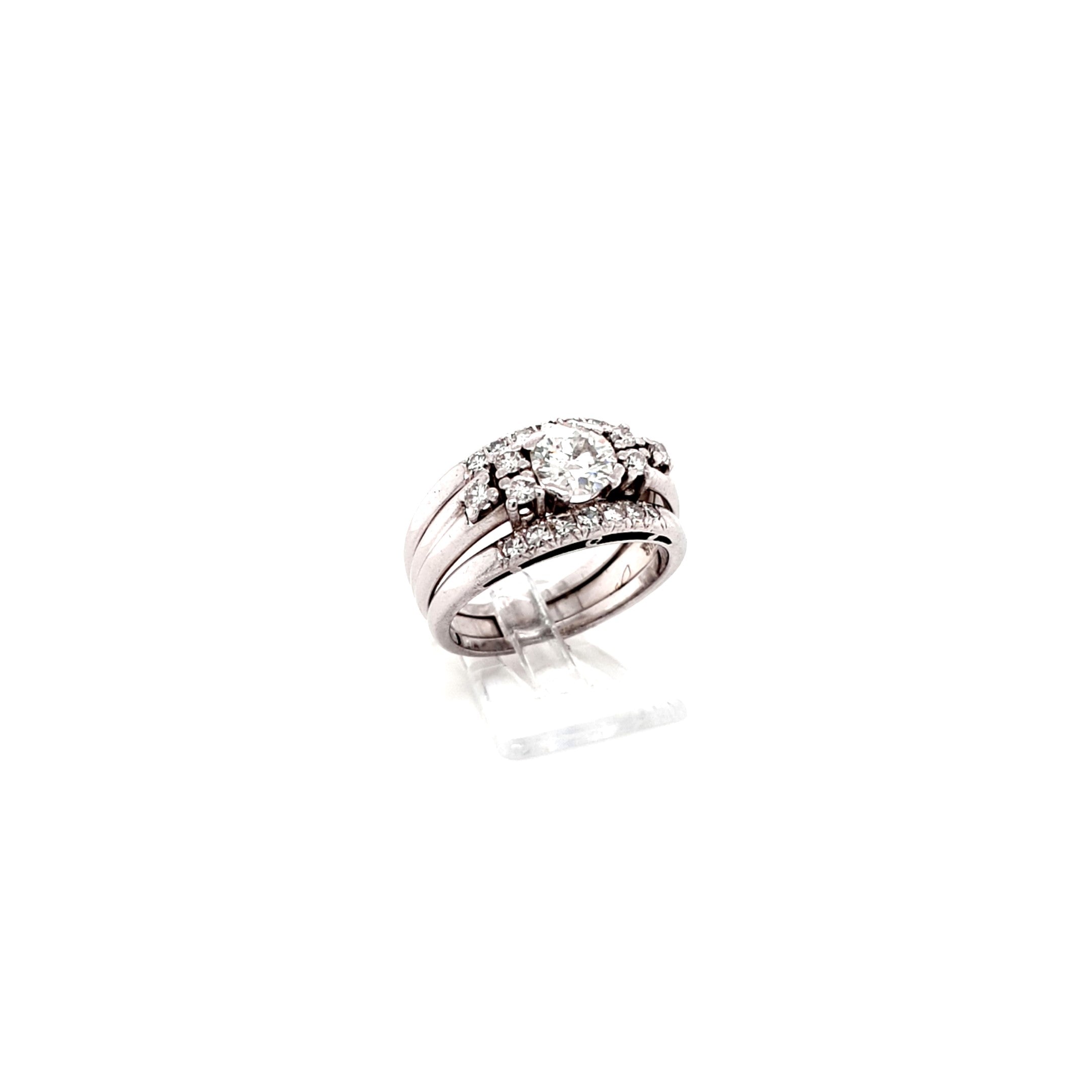 Ring Weiß Gold 585 14 kt Brillanten 1,7 ct Damen
