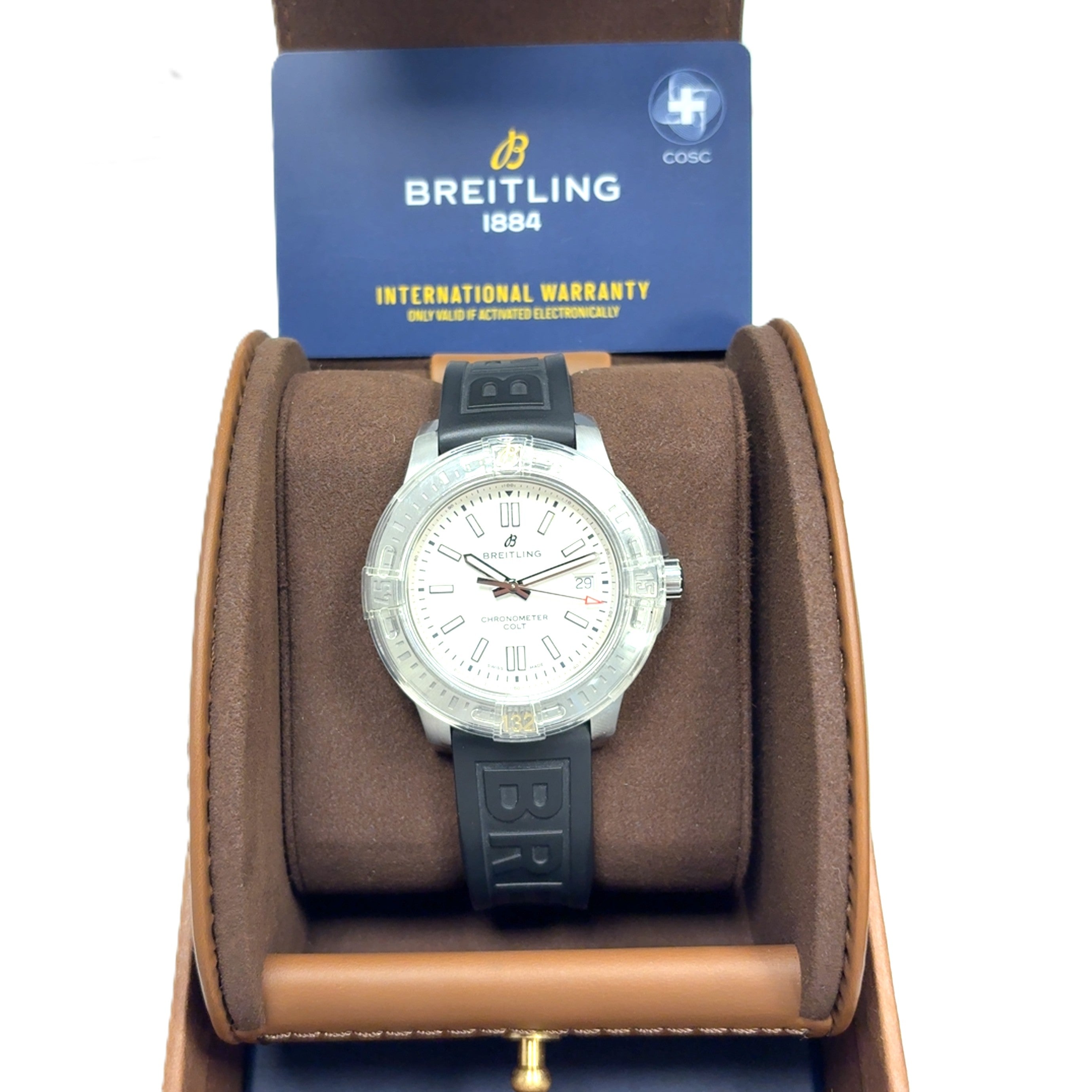 Breitling Colt 41 Stahl/Stahl Fullset Automatik Ref.:A17313