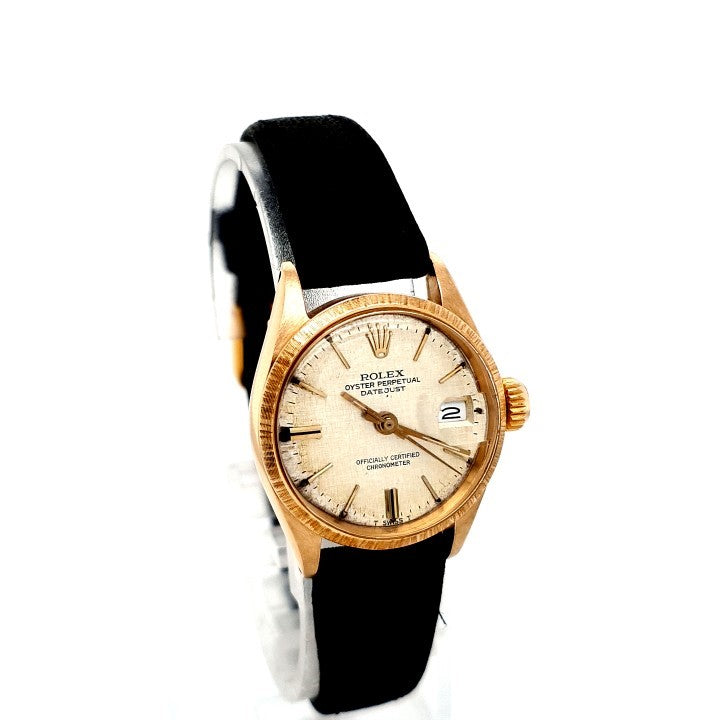 Rolex Datejust Gelb Gold 750 25 mm Ref. 6703 Damen