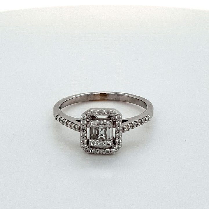 Ring Weiß Gold 750 Brillanten Schmuck Damen Geschenk