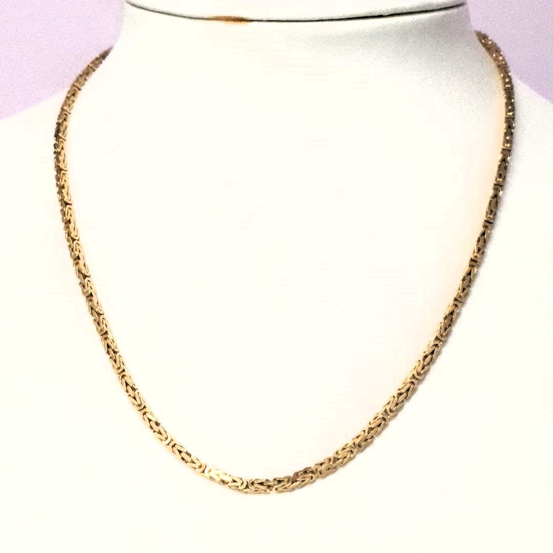 Königs Kette Gelb Gold 750 Unisex Schmuck Geschenk