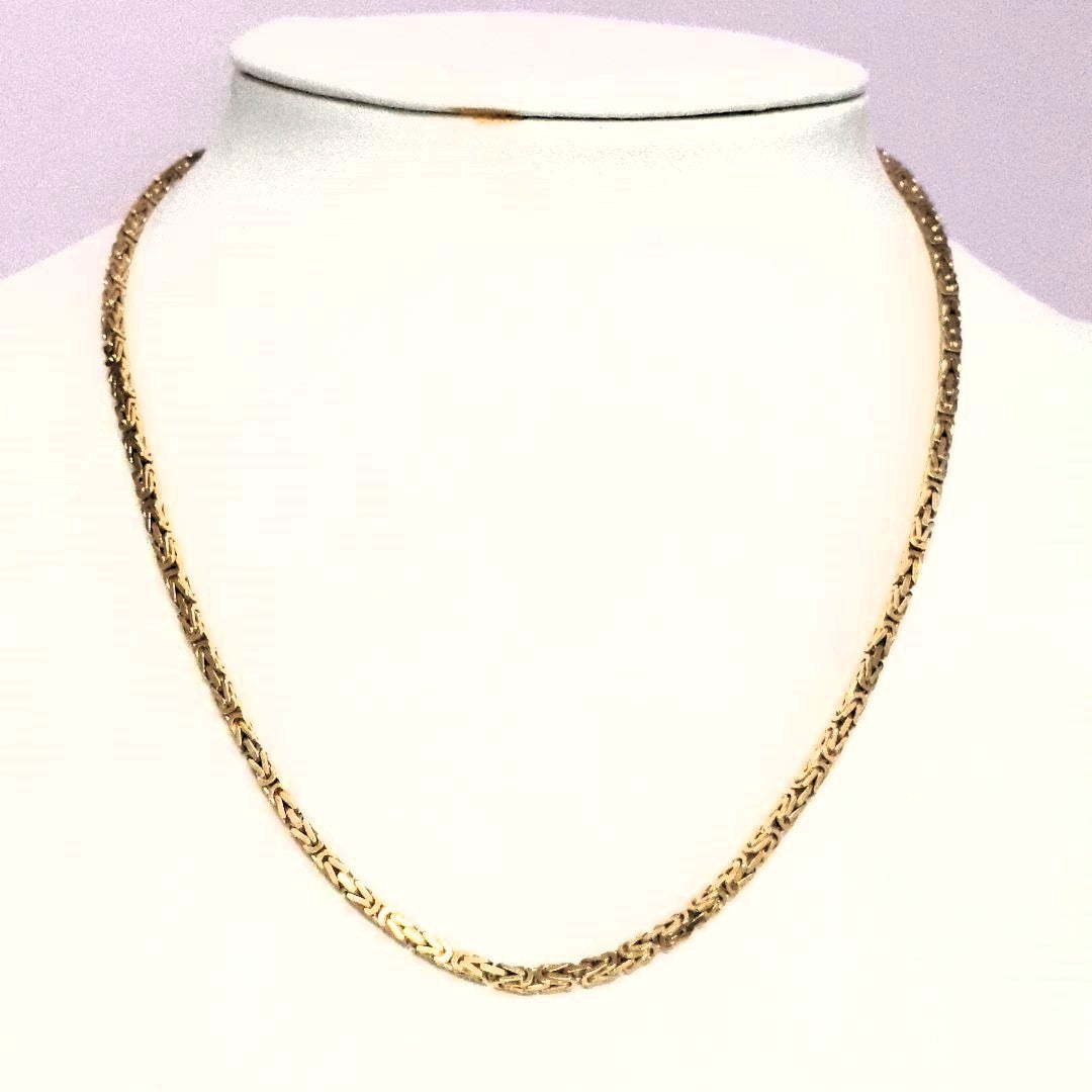 Königs Kette Gelb Gold 750 Unisex Schmuck Geschenk