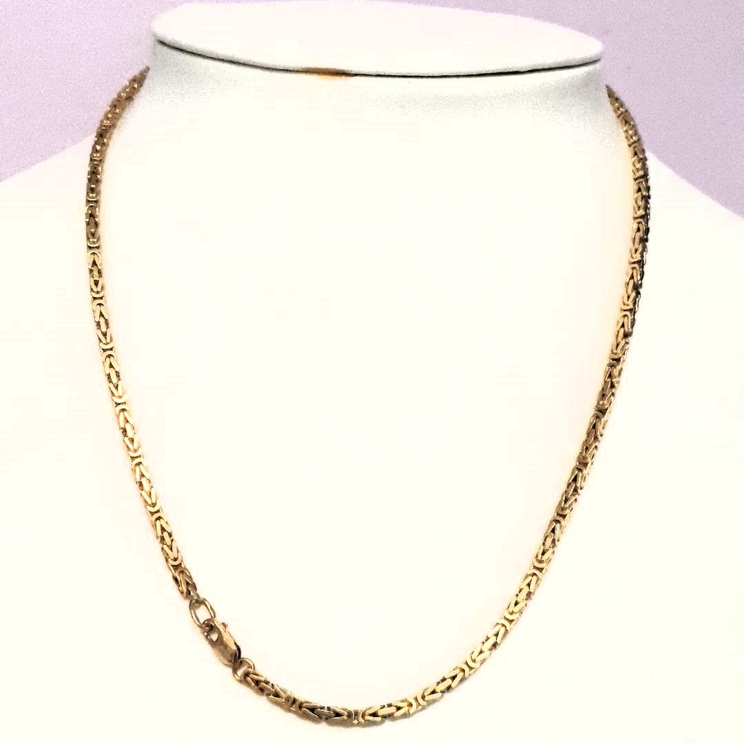 Königs Kette Gelb Gold 750 Unisex Schmuck Geschenk