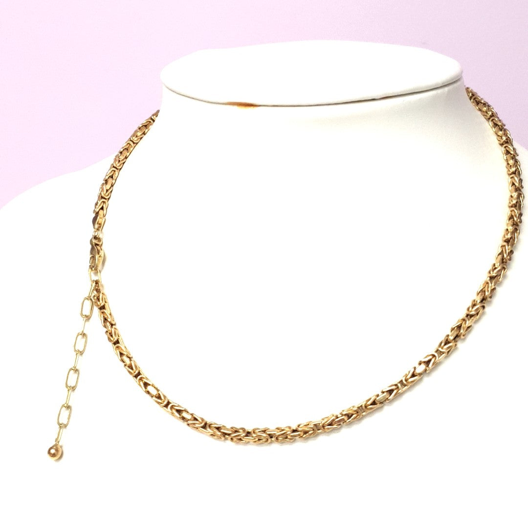 Königs Kette Gelb Gold 585 Unisex Schmuck Geschenk