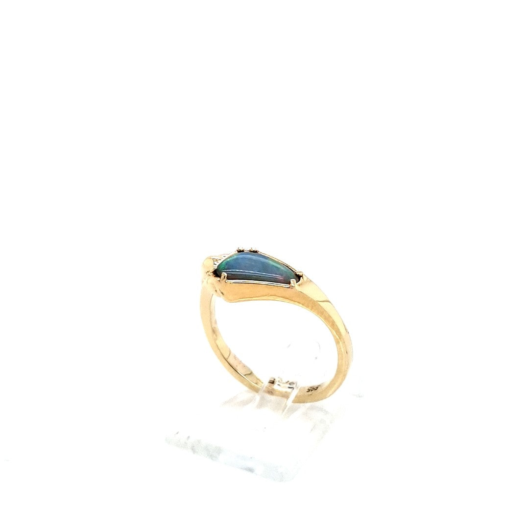 Ring Gelb Gold 585 Schmuckstein bunt Damen Geschenk