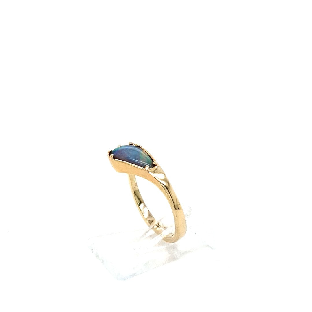 Ring Gelb Gold 585 Schmuckstein bunt Damen Geschenk