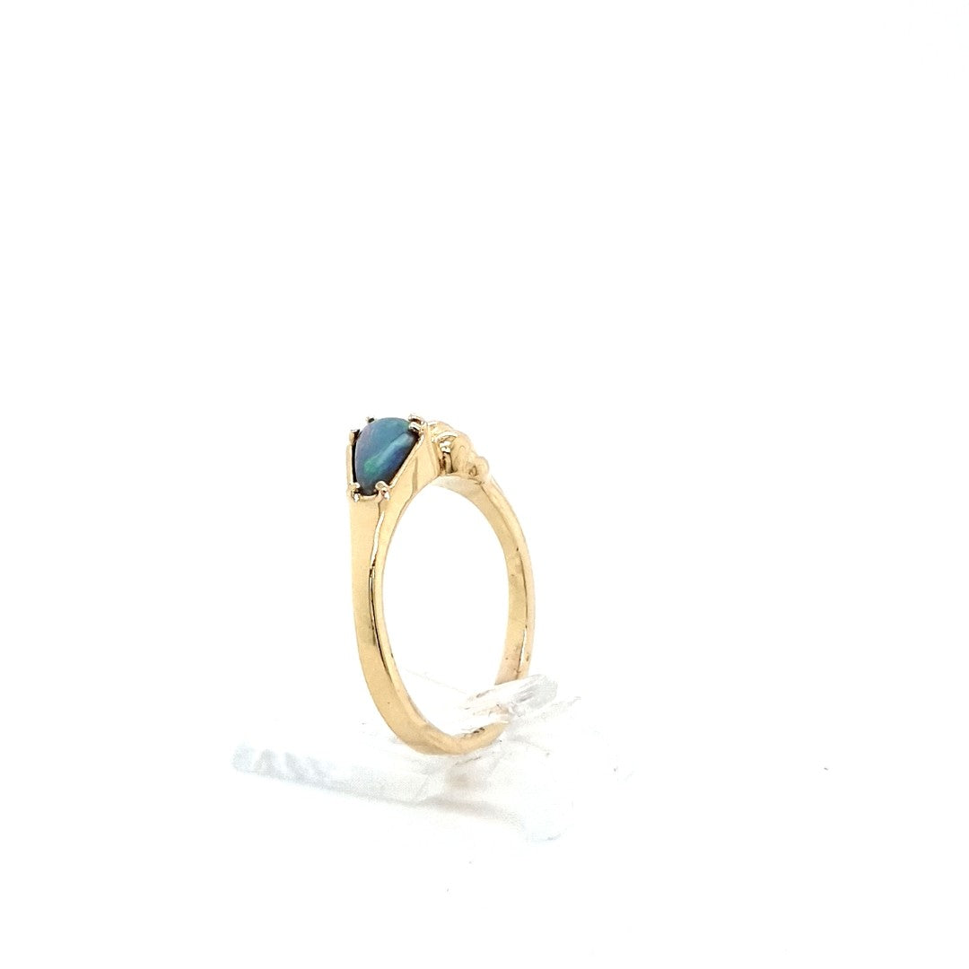 Ring Gelb Gold 585 Schmuckstein bunt Damen Geschenk