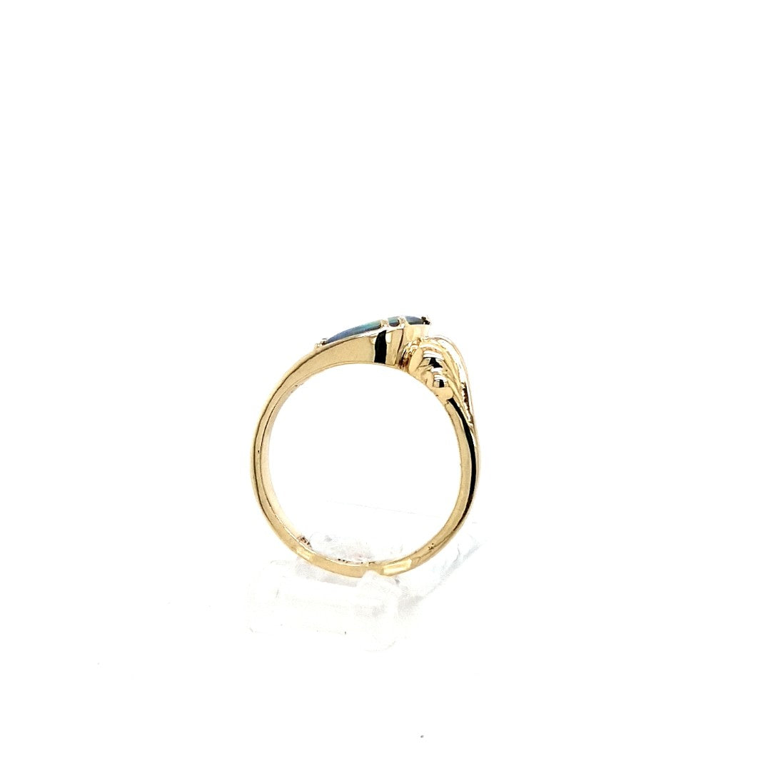 Ring Gelb Gold 585 Schmuckstein bunt Damen Geschenk