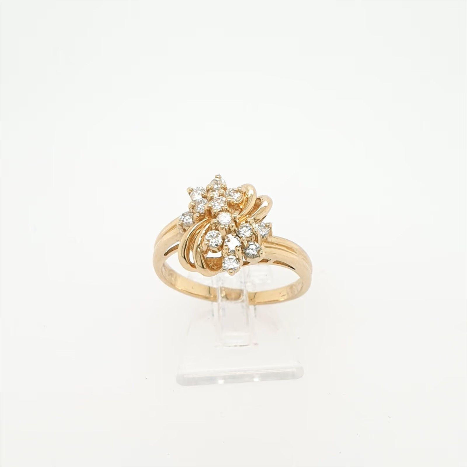 Romantischer Brillantring Gelbgold 585/14kt Gr.59