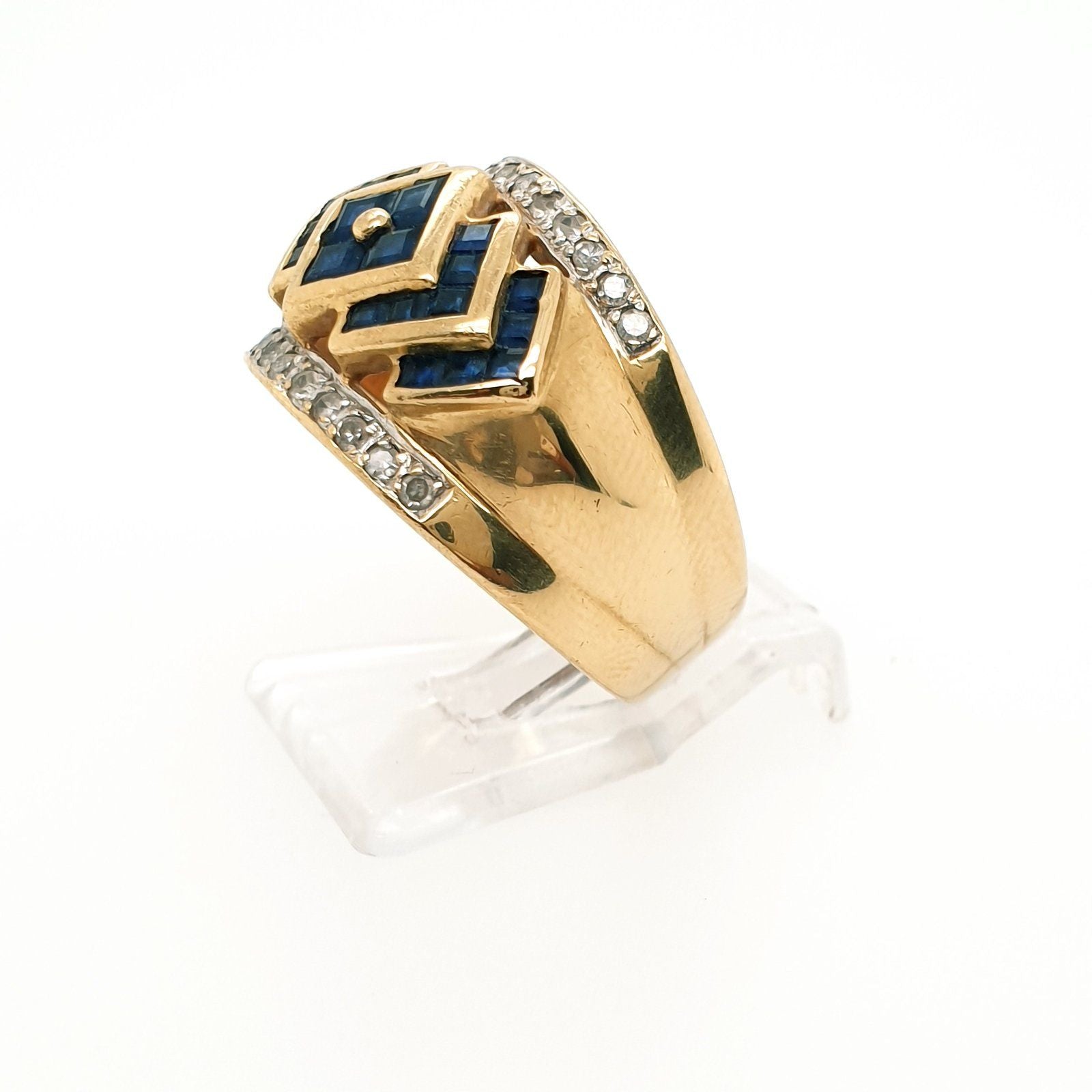 Goldring Saphir & Brillant - 750 18kt Gr.58