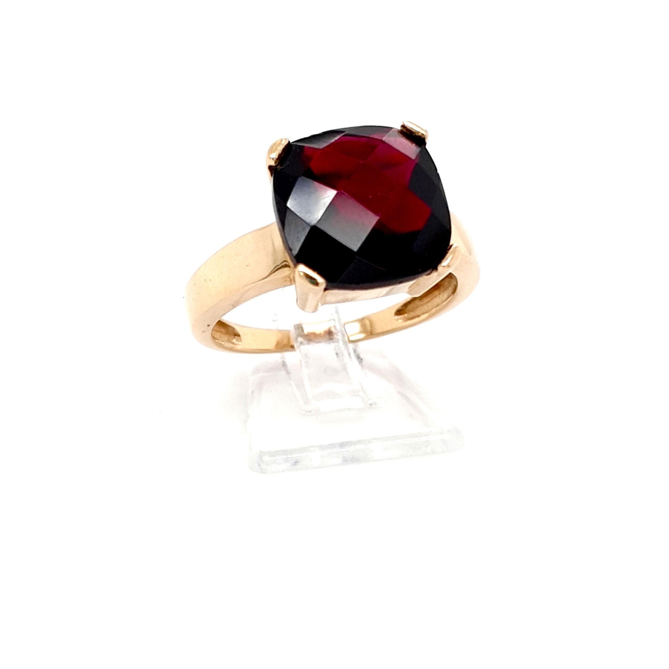 Ring Gold 585 14 kt Schmuckstein Rot