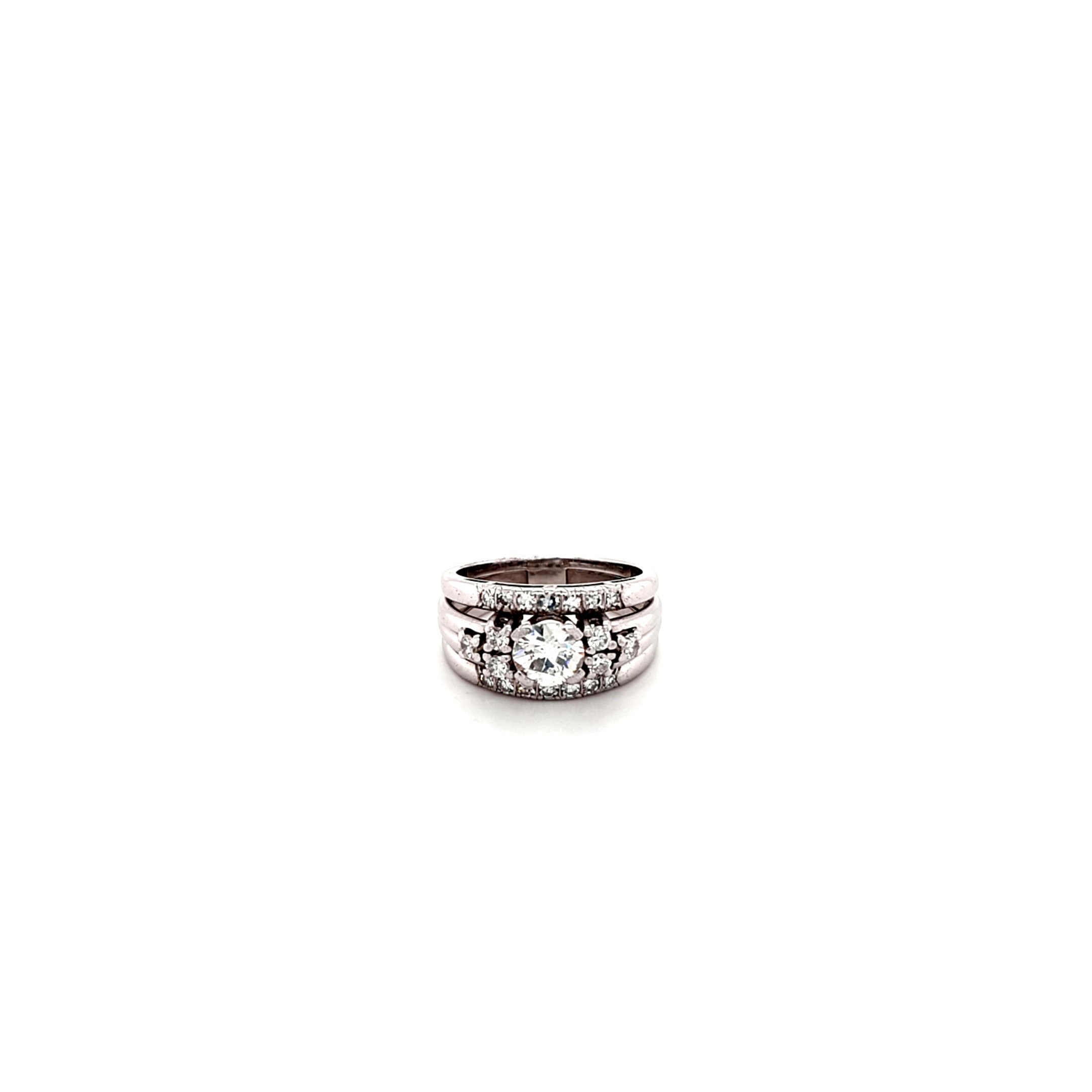 Ring Weiß Gold 585 14 kt Brillanten 1,7 ct Damen