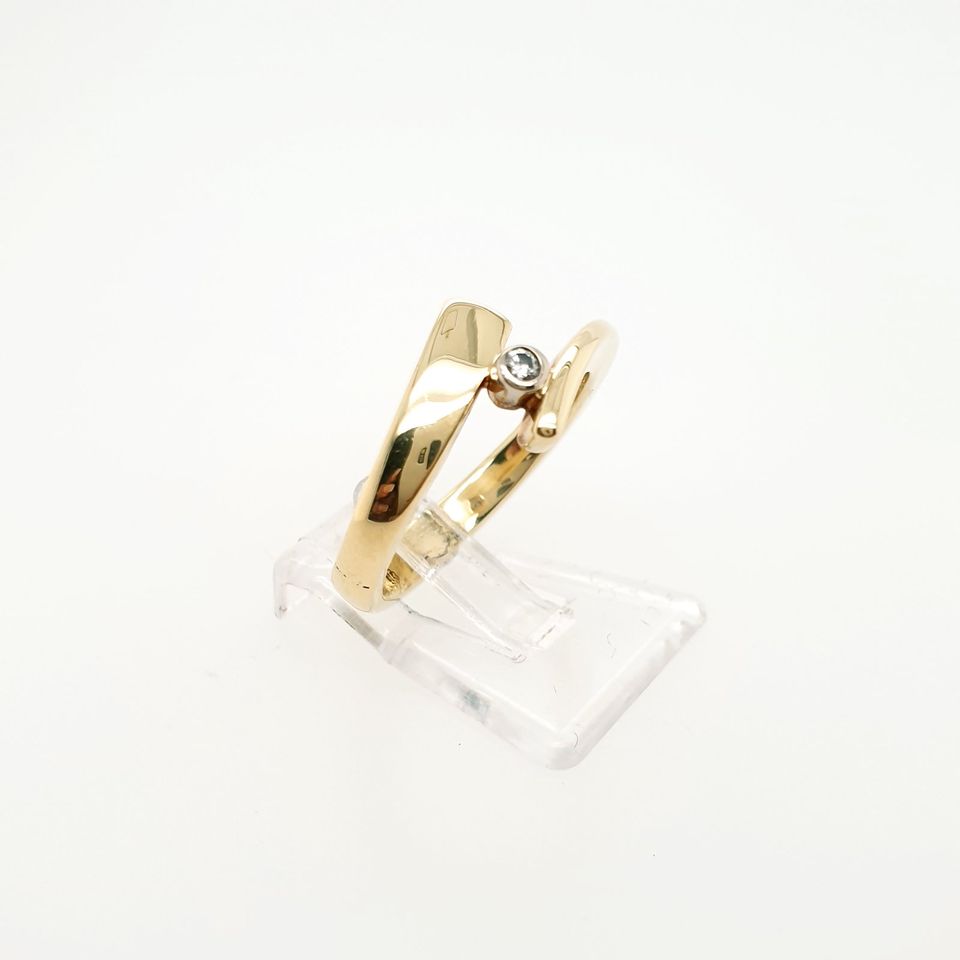 Brillant Gold Ring 585 14kt Gr.51