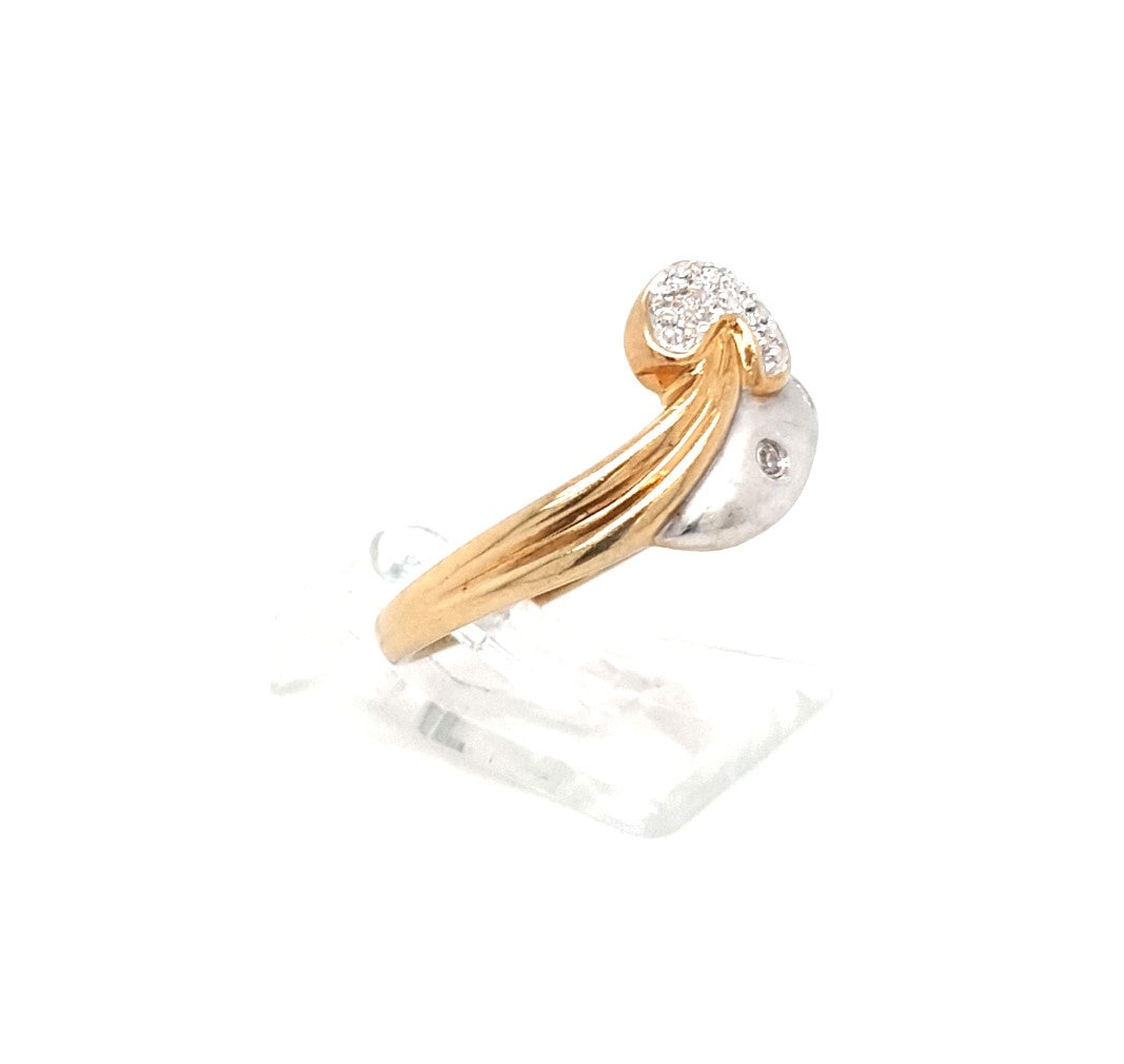 Ring Gold 750 18 kt Brillanten Herz Damen