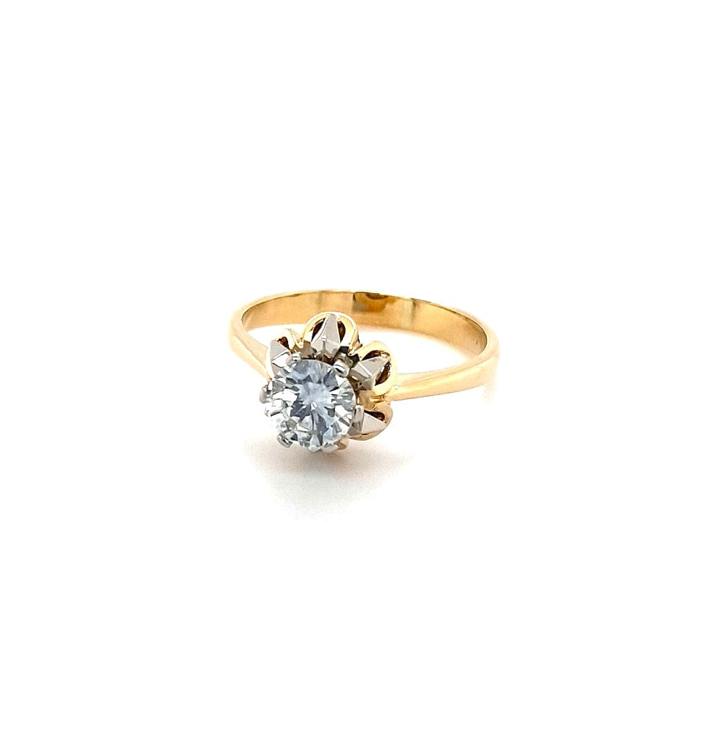 Ring Gold 585 14 kt 1 Brillant 0,75 ct Damen Geschenk