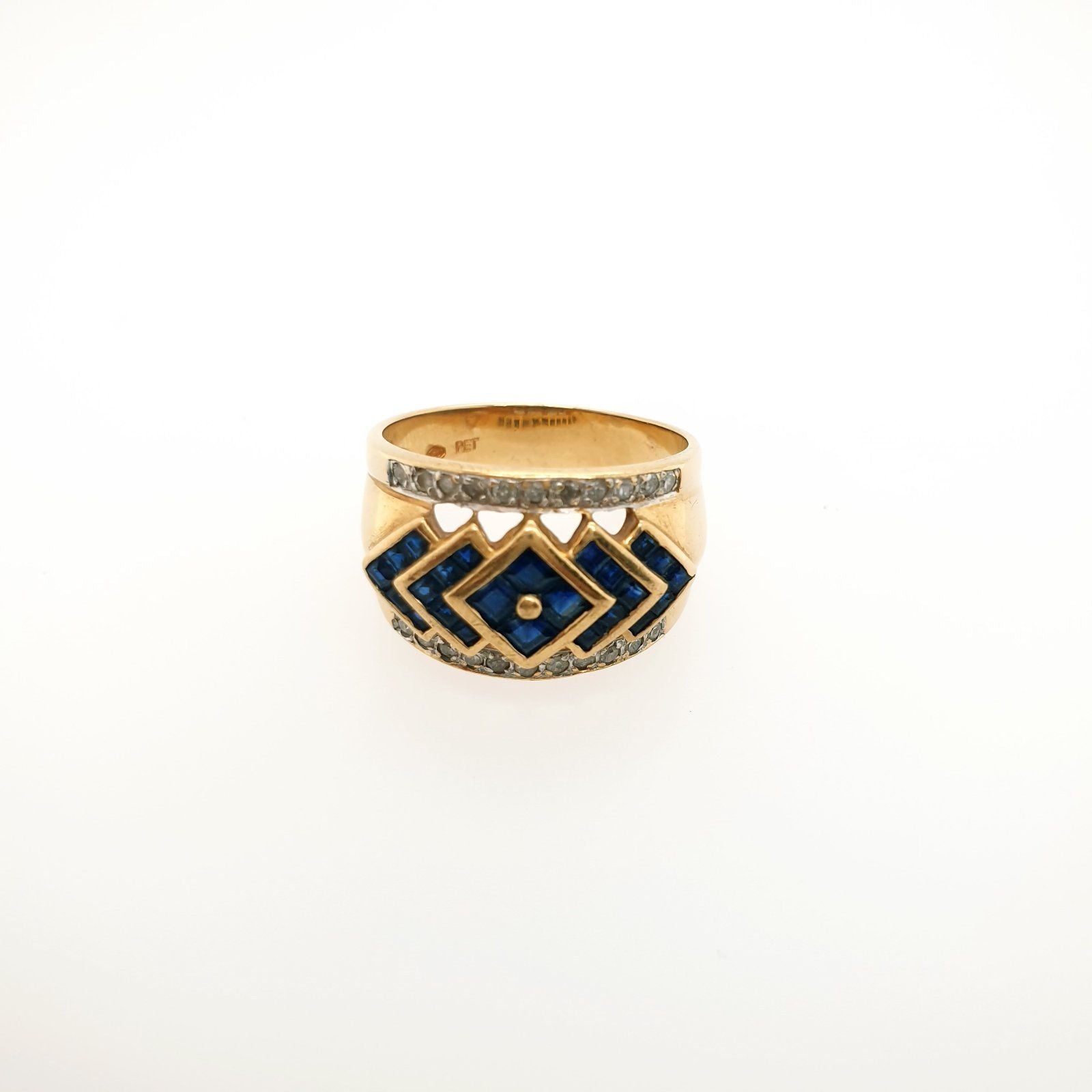 Goldring Saphir & Brillant - 750 18kt Gr.58